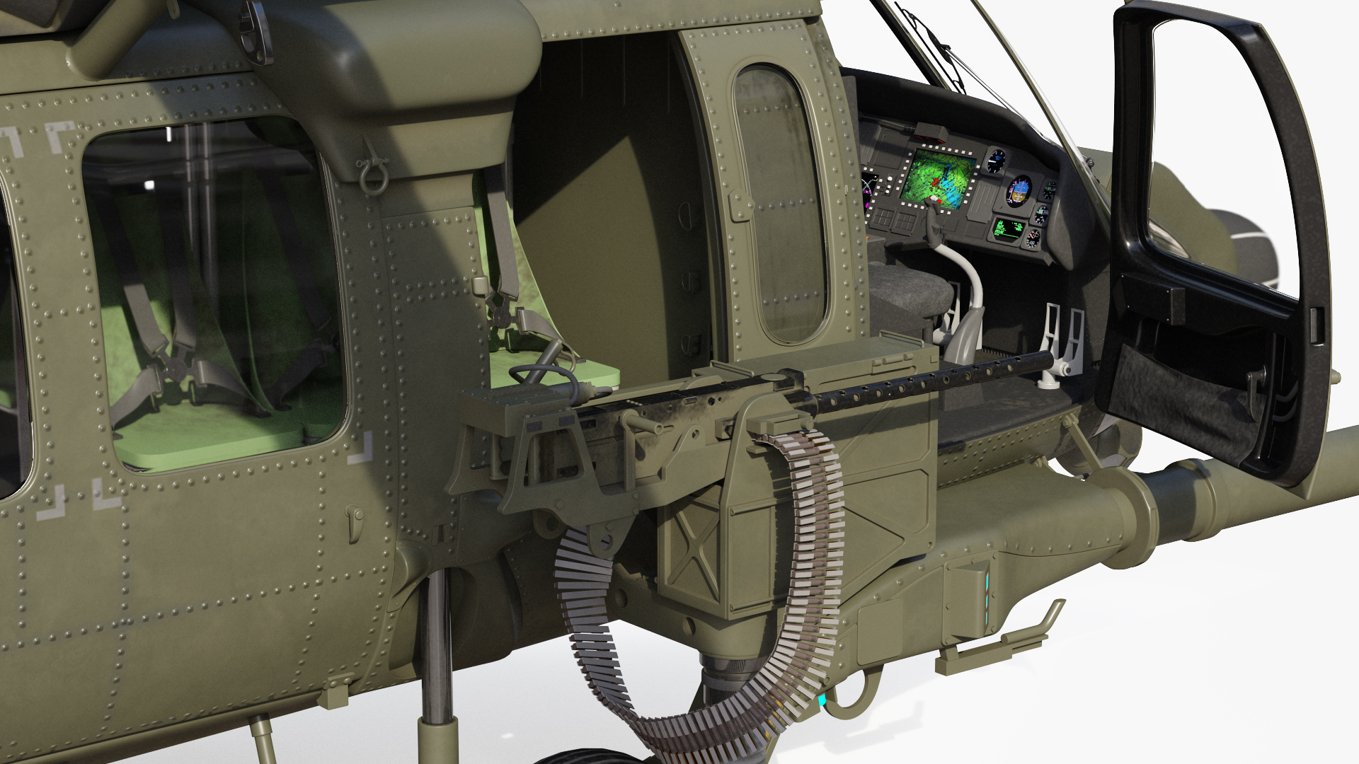 3D Combat Rescue Helicopter Sikorsky HH60 Pave Hawk model