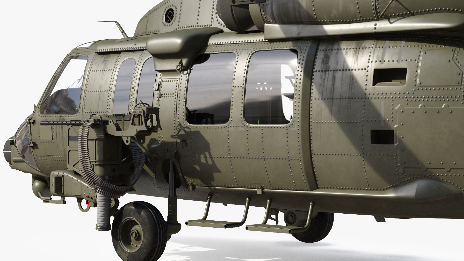 3D Combat Rescue Helicopter Sikorsky HH60 Pave Hawk model