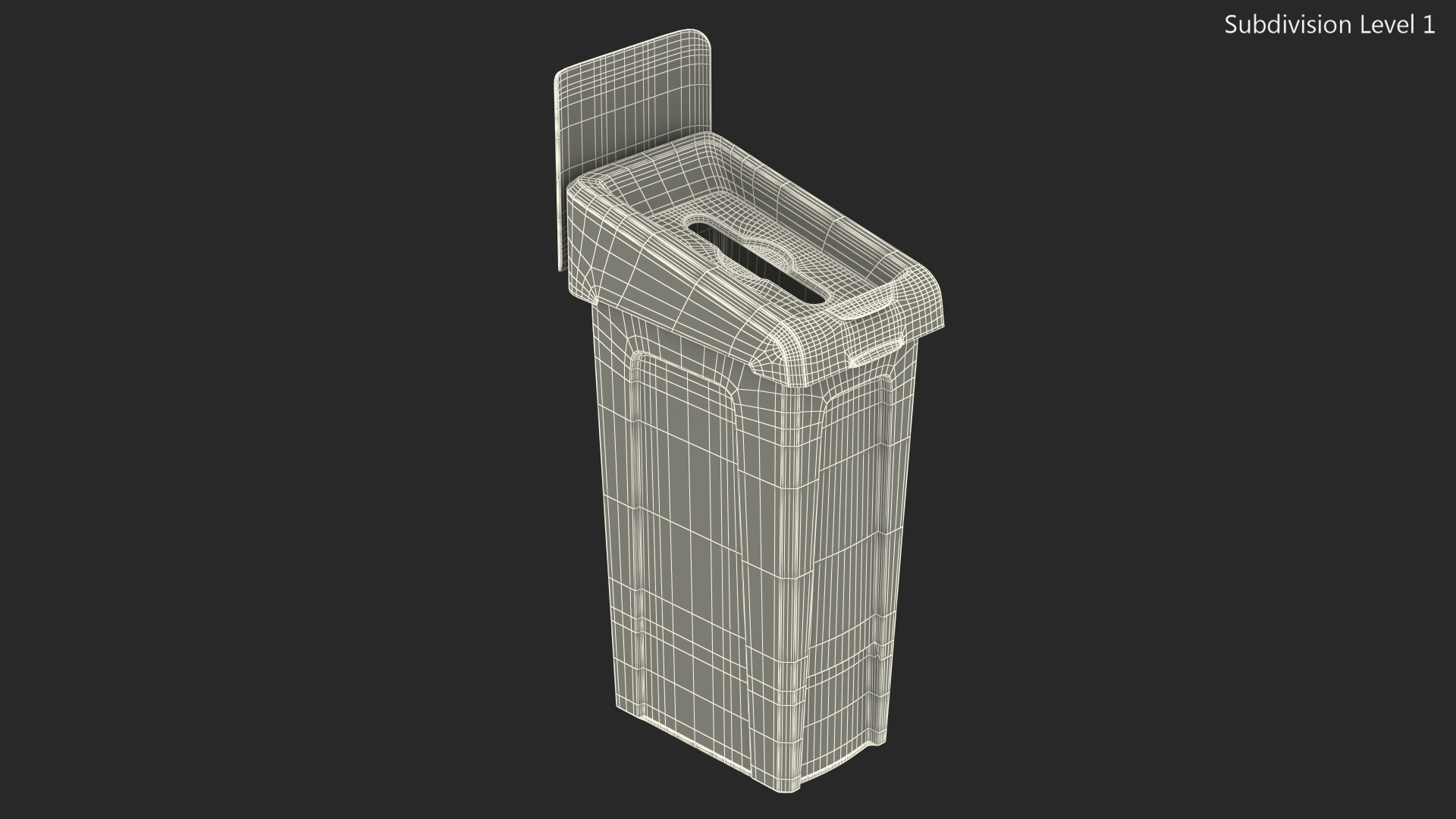 3D model Paper Waste Recycling Bin