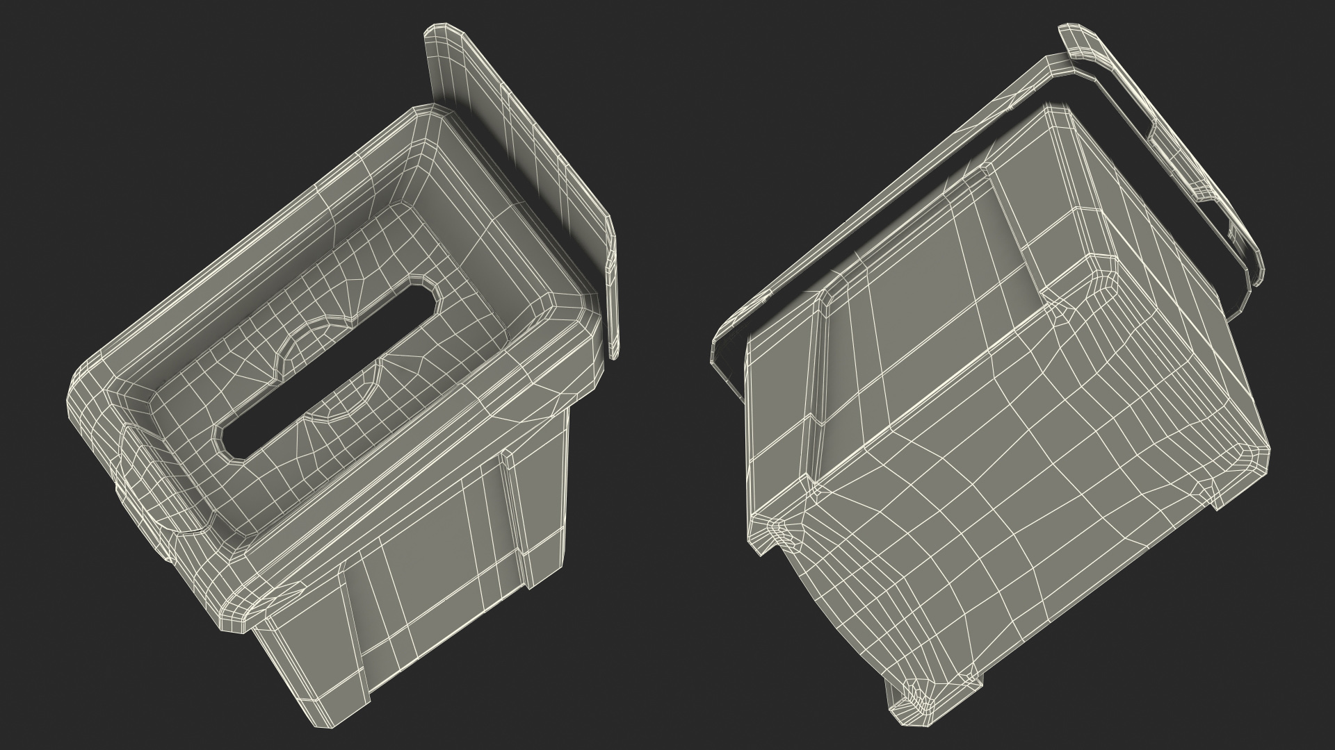 3D model Paper Waste Recycling Bin