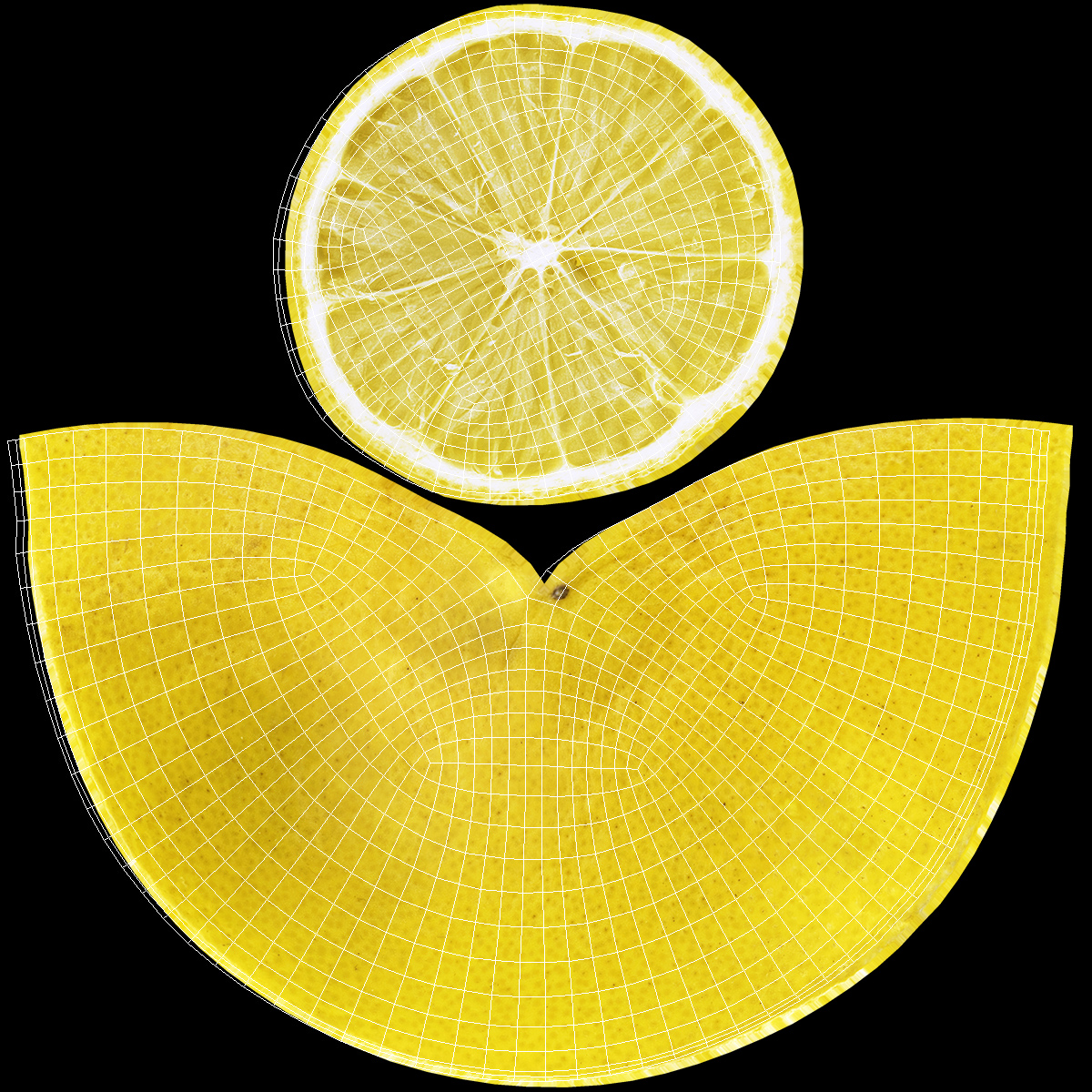 3D model Chopping Board with Lemon