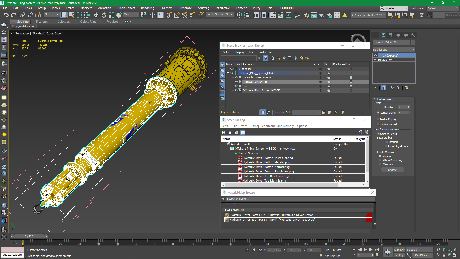 3D Offshore Piling System MENCK model