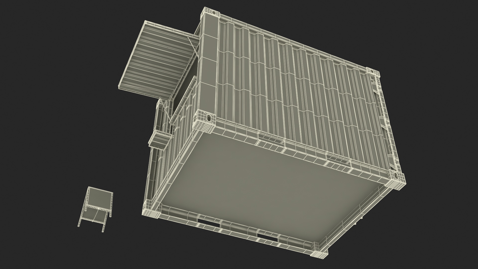 Outdoor Container Coffee Shop 3D model