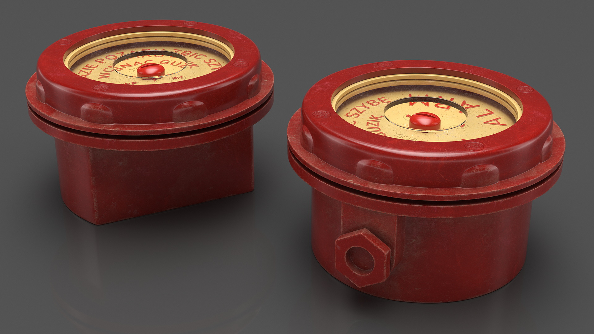 3D model Vintage alarm button