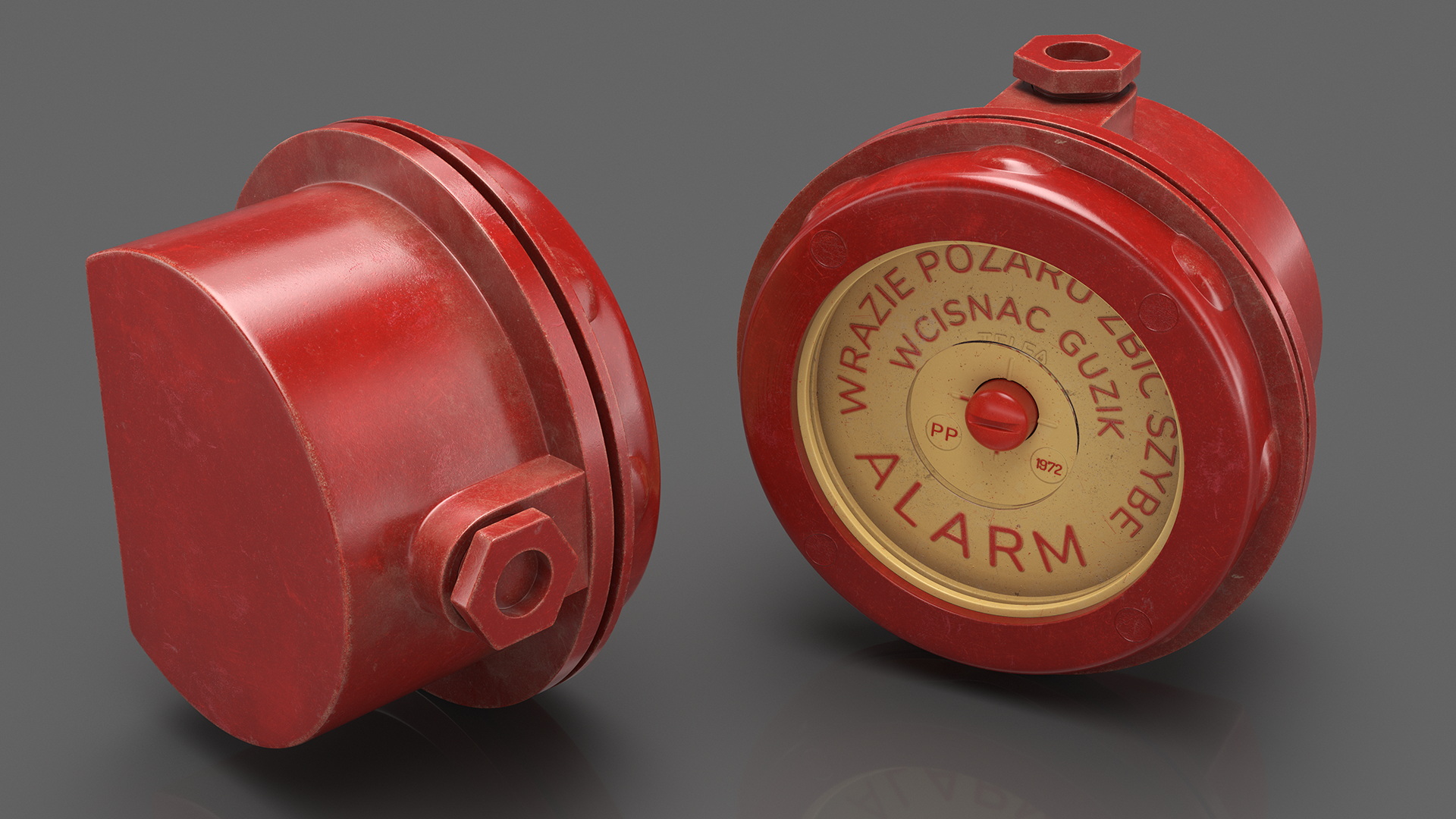 3D model Vintage alarm button