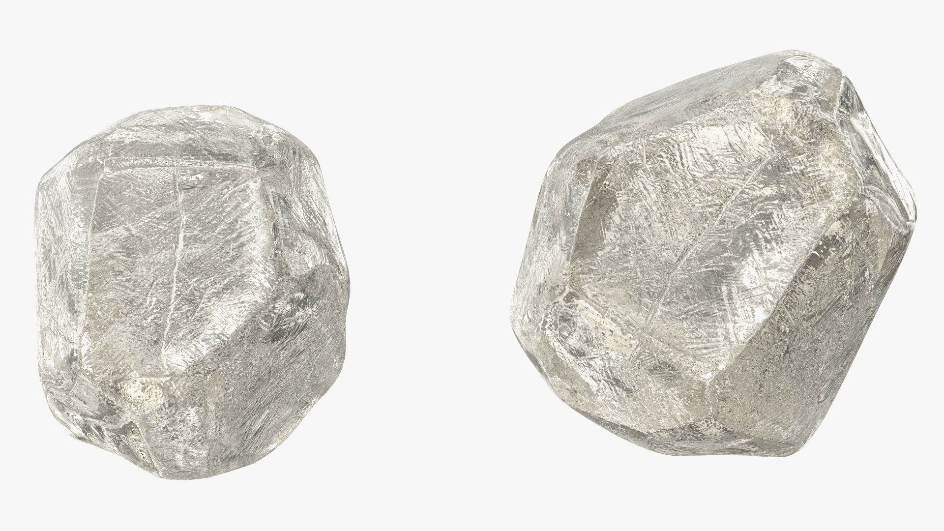 3D Pile of Uncut Diamond