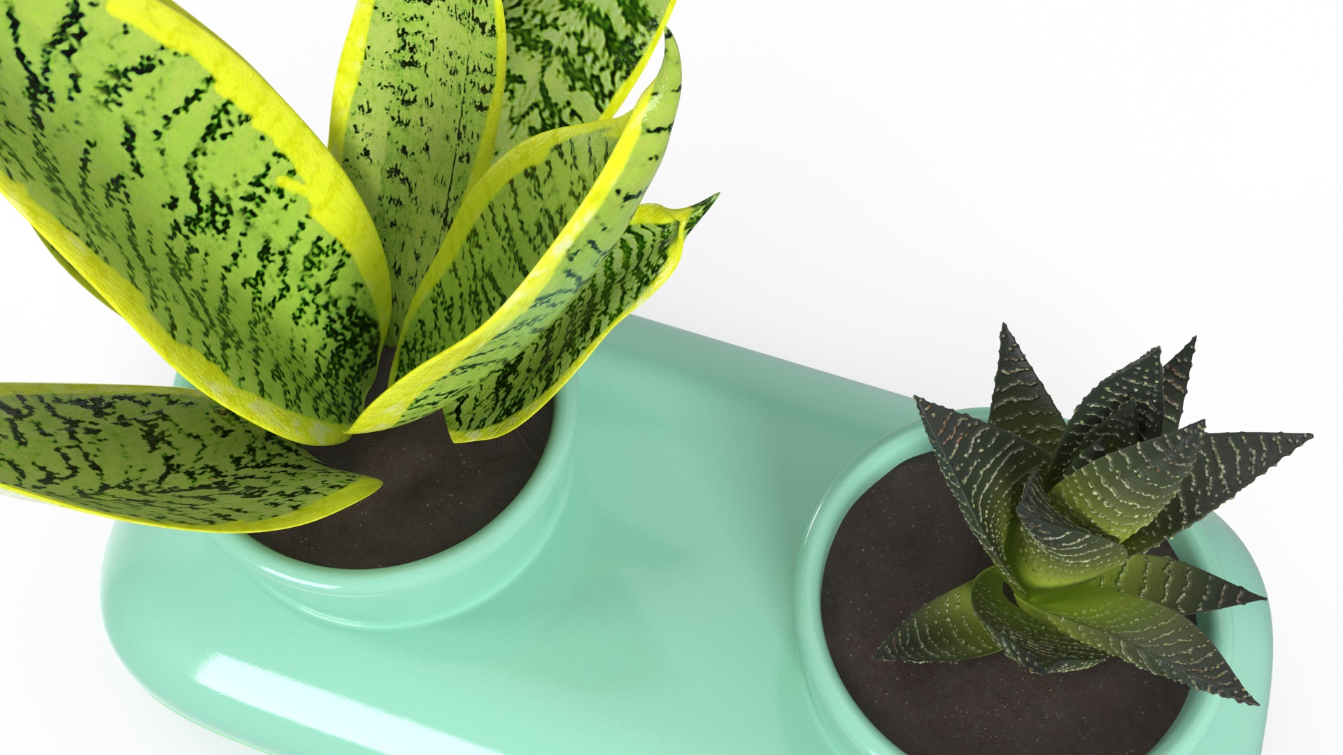 3D model Double Herb Pot Sagaform Green