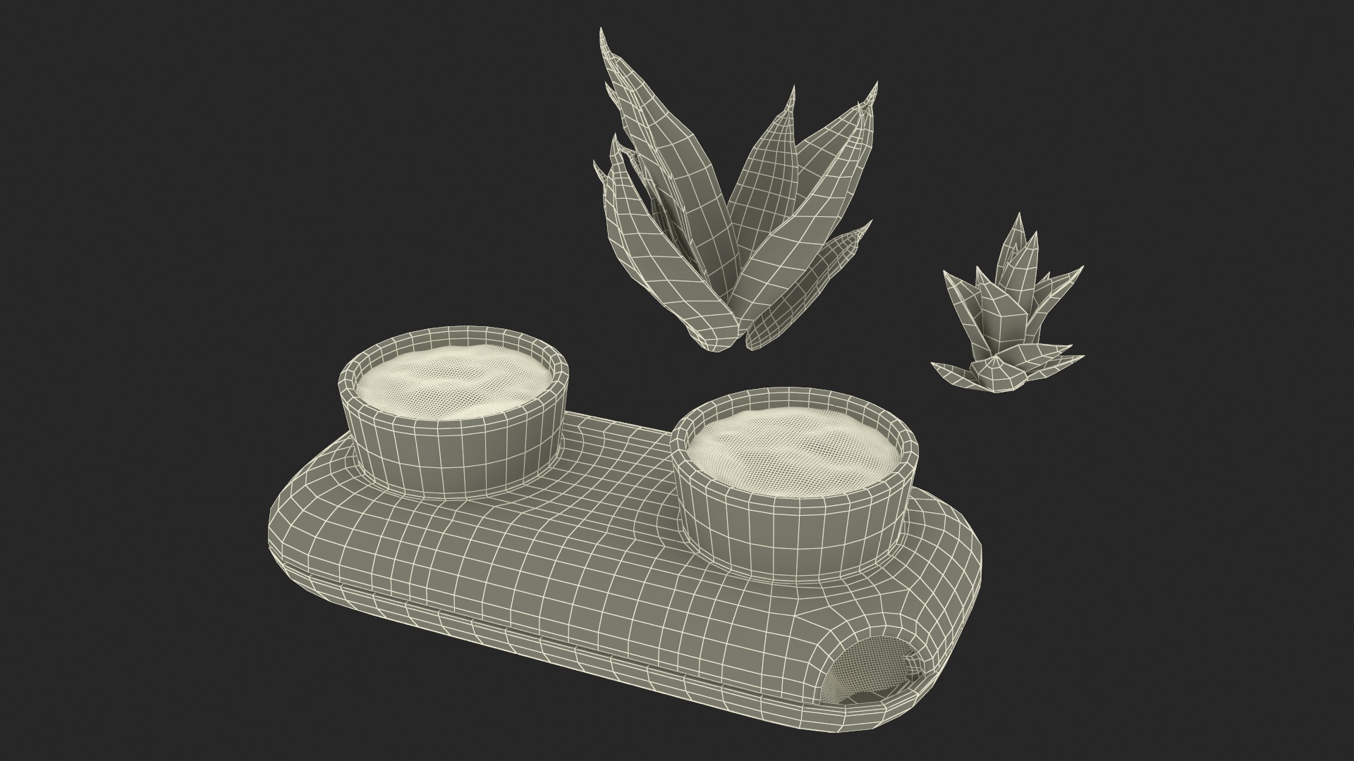 3D model Double Herb Pot Sagaform Green
