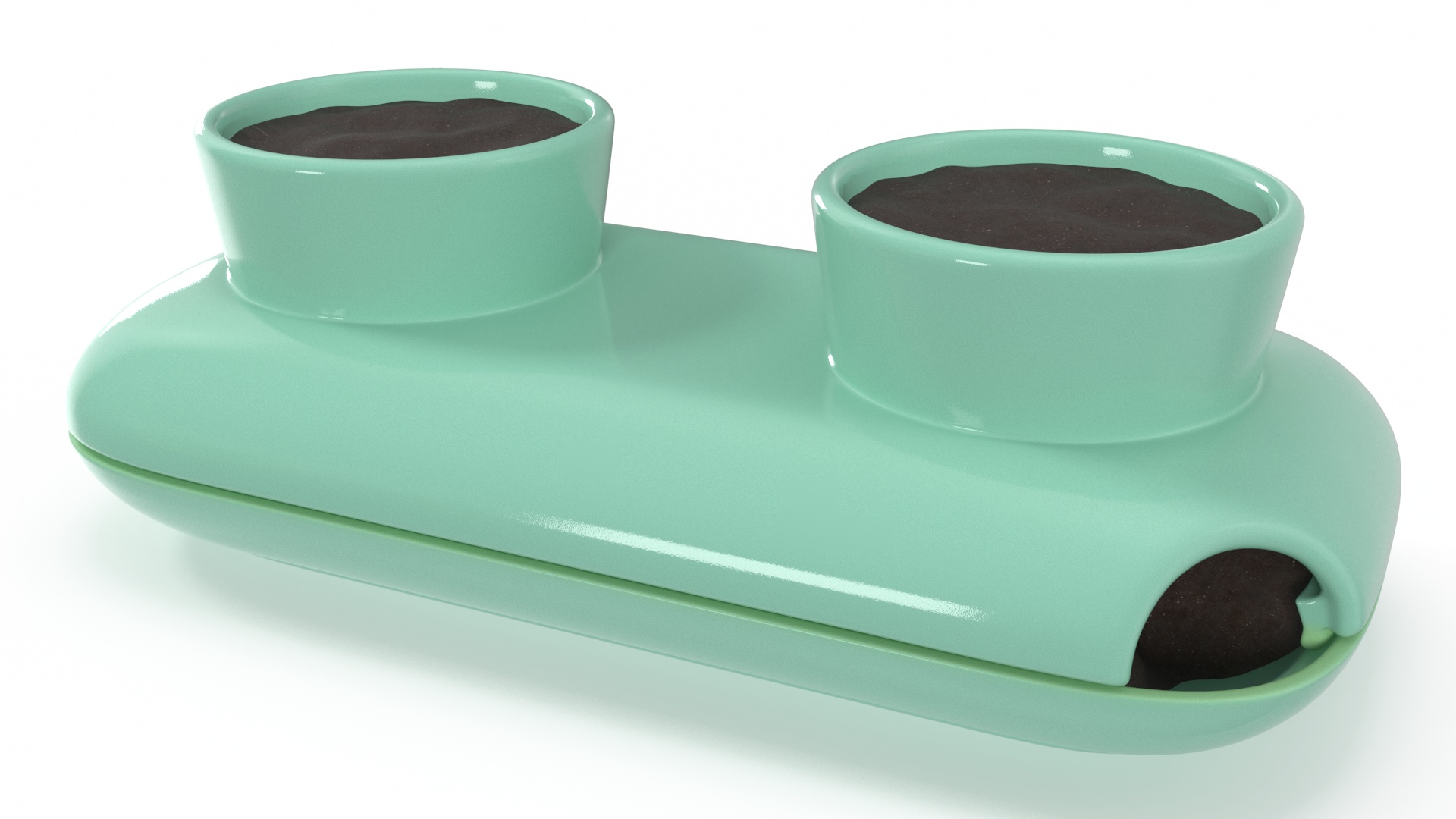 3D model Double Herb Pot Sagaform Green