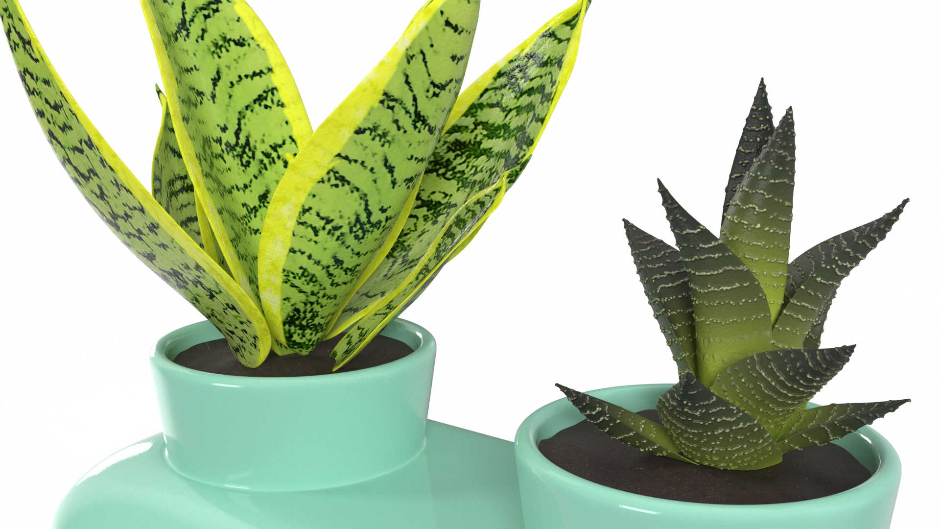 3D model Double Herb Pot Sagaform Green