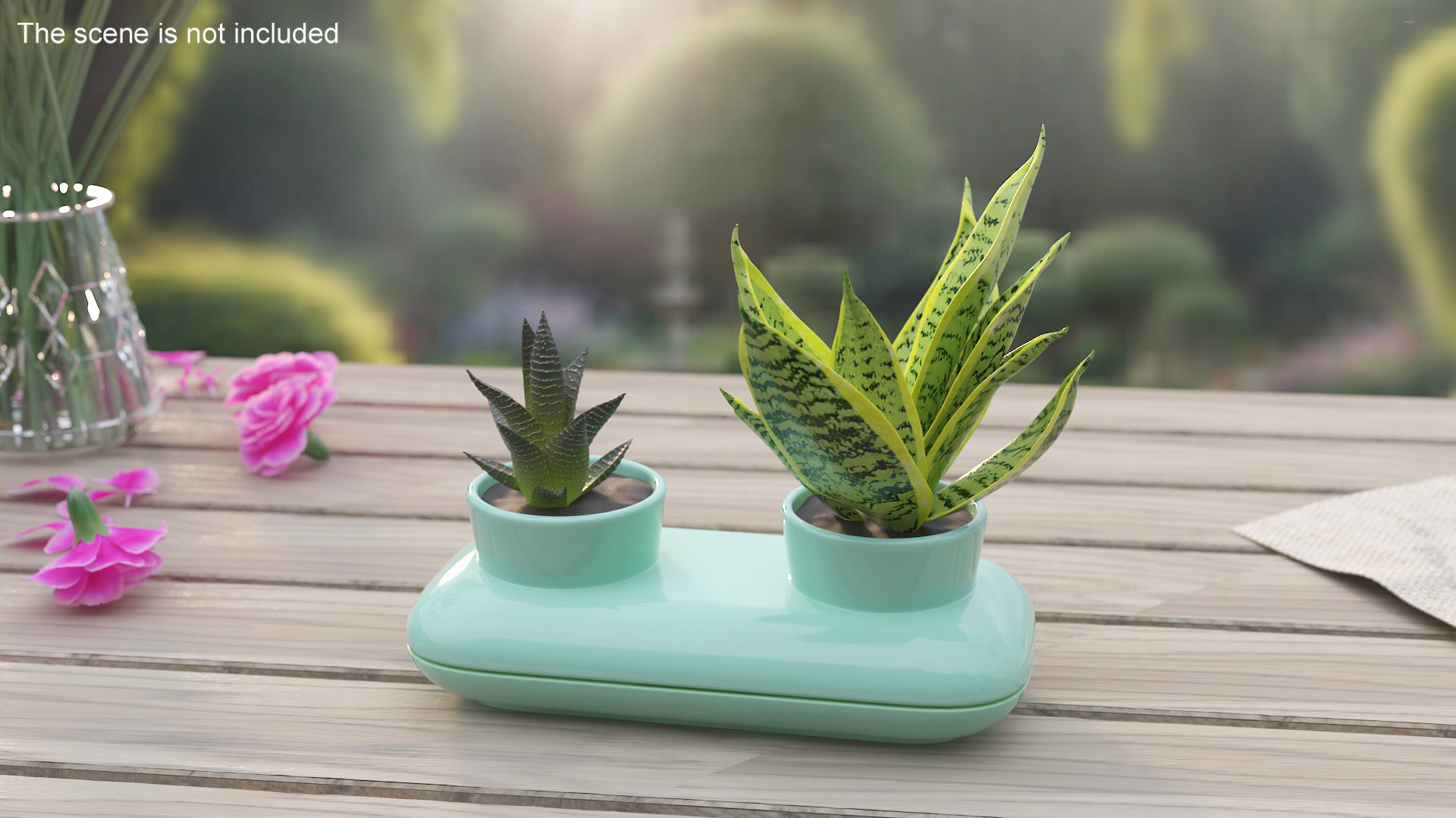 3D model Double Herb Pot Sagaform Green