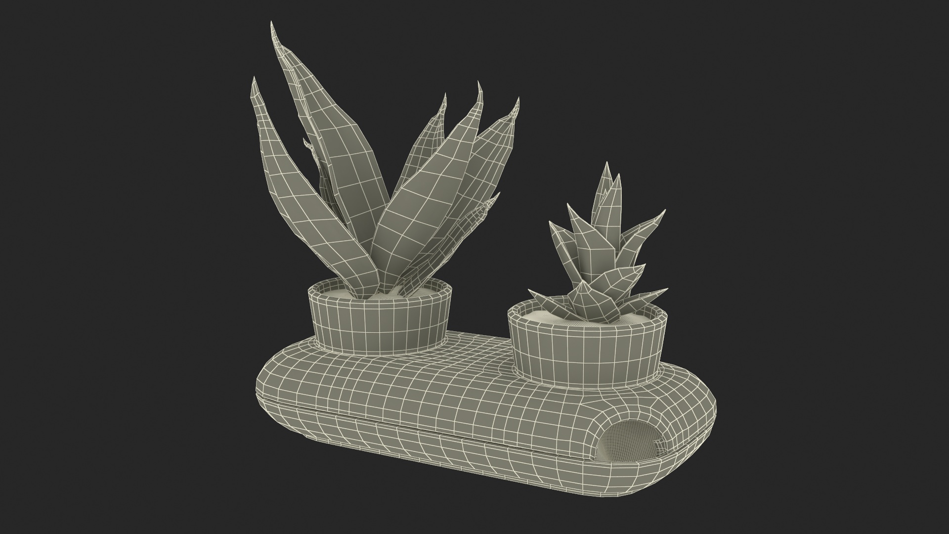 3D model Double Herb Pot Sagaform Green
