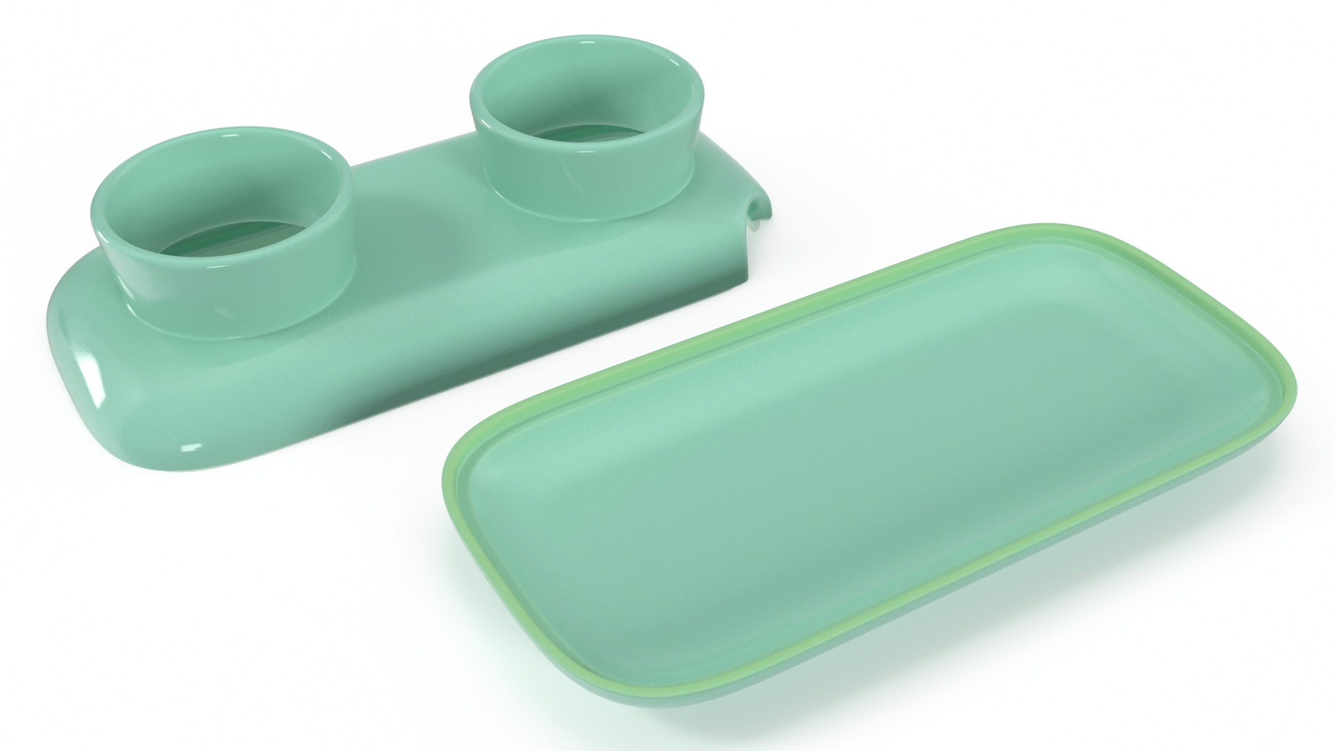 3D model Double Herb Pot Sagaform Green