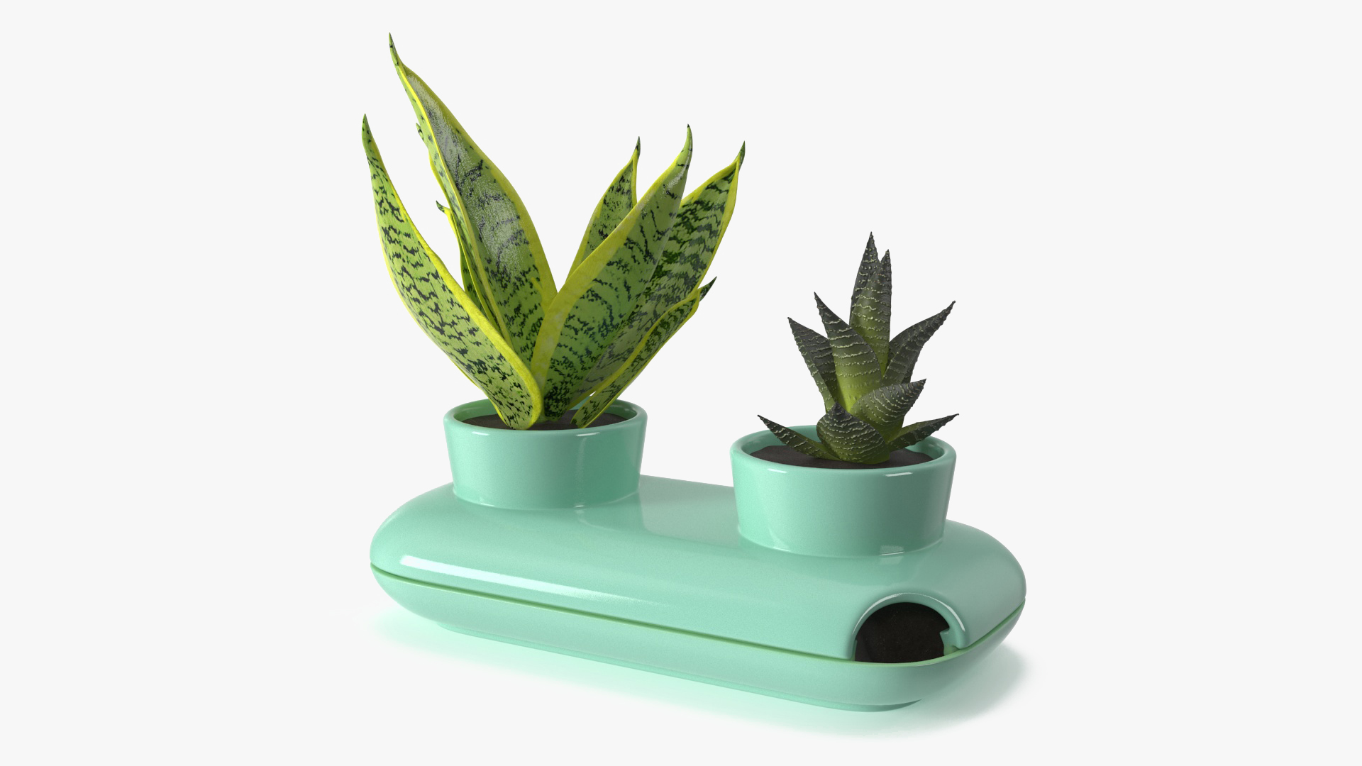 3D model Double Herb Pot Sagaform Green