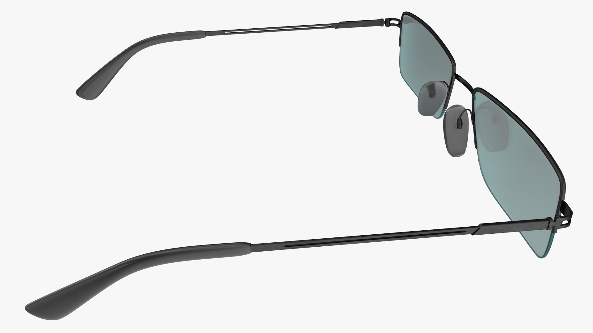 Rectangular Anti UV Glasses 3D
