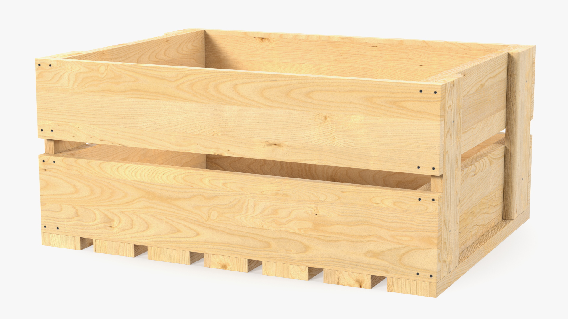 Wooden Fruit Packaging of Boards Low Small 3D