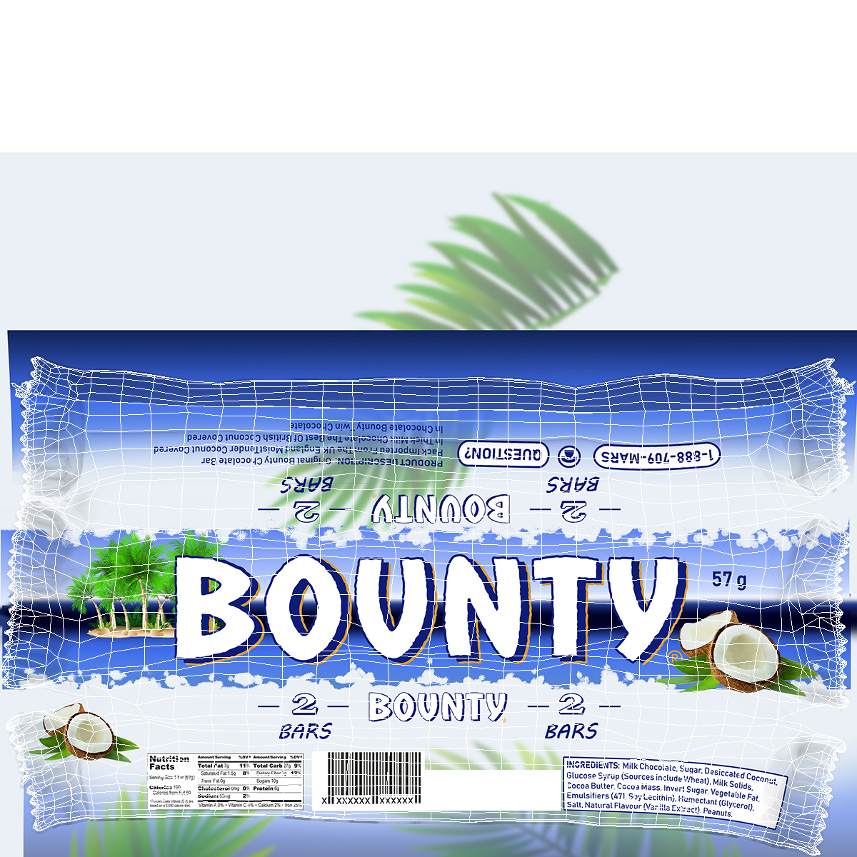 3D model Bounty Chocolate Bar