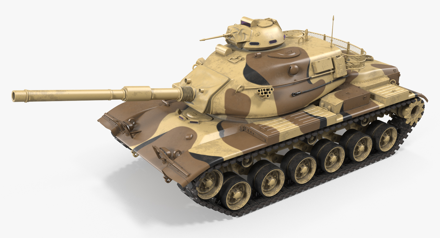 M60A3 Patton Rigged 3D model
