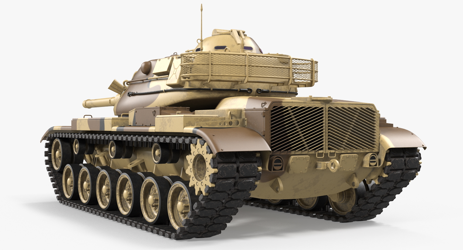 M60A3 Patton Rigged 3D model