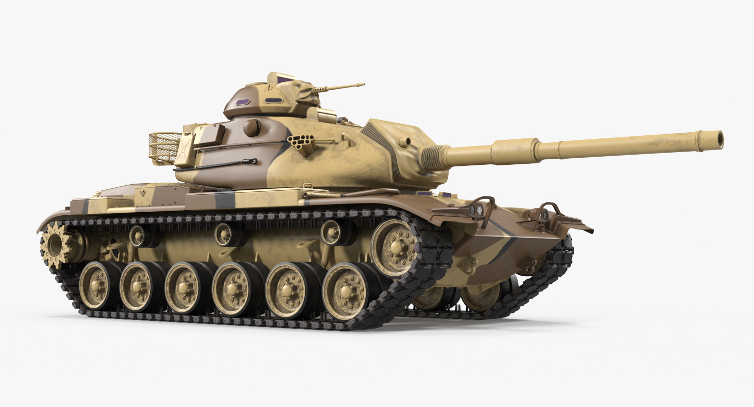 M60A3 Patton Rigged 3D model