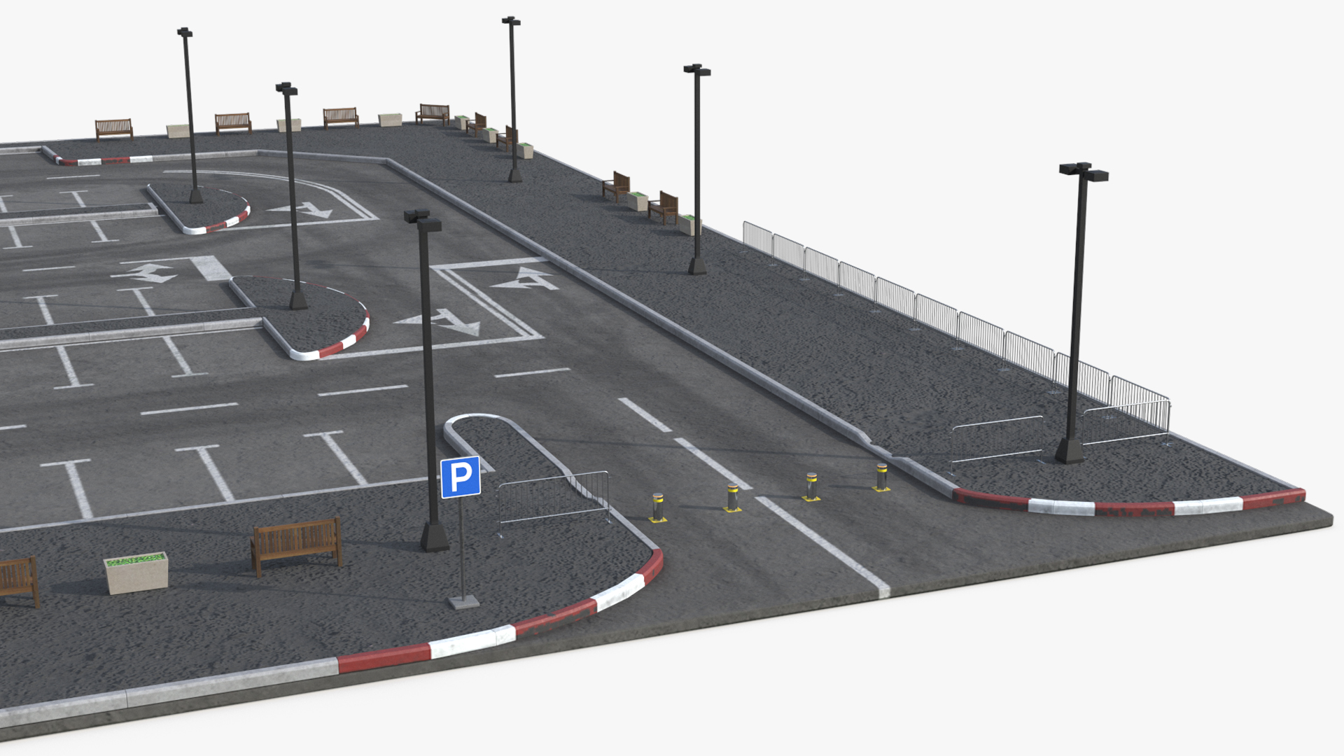 Control Security Booth in Car Parking, view 6