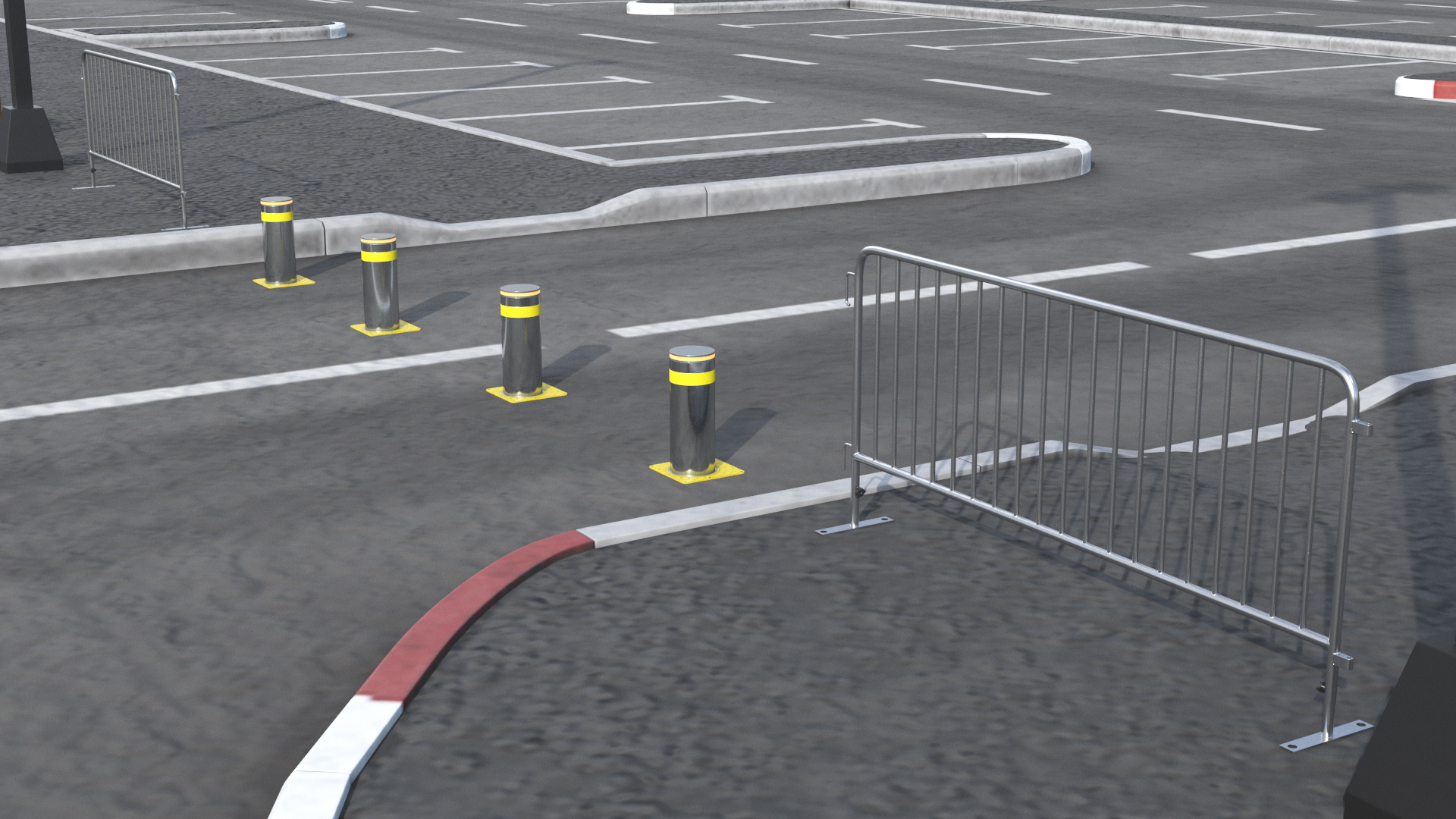 Control Security Booth in Car Parking, view 10