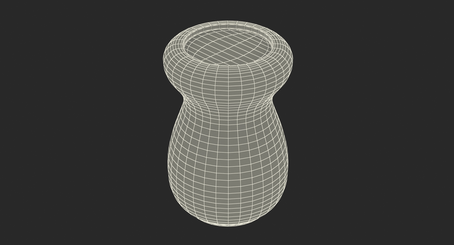 Shaving Brush Badger Dark Fur 3D model