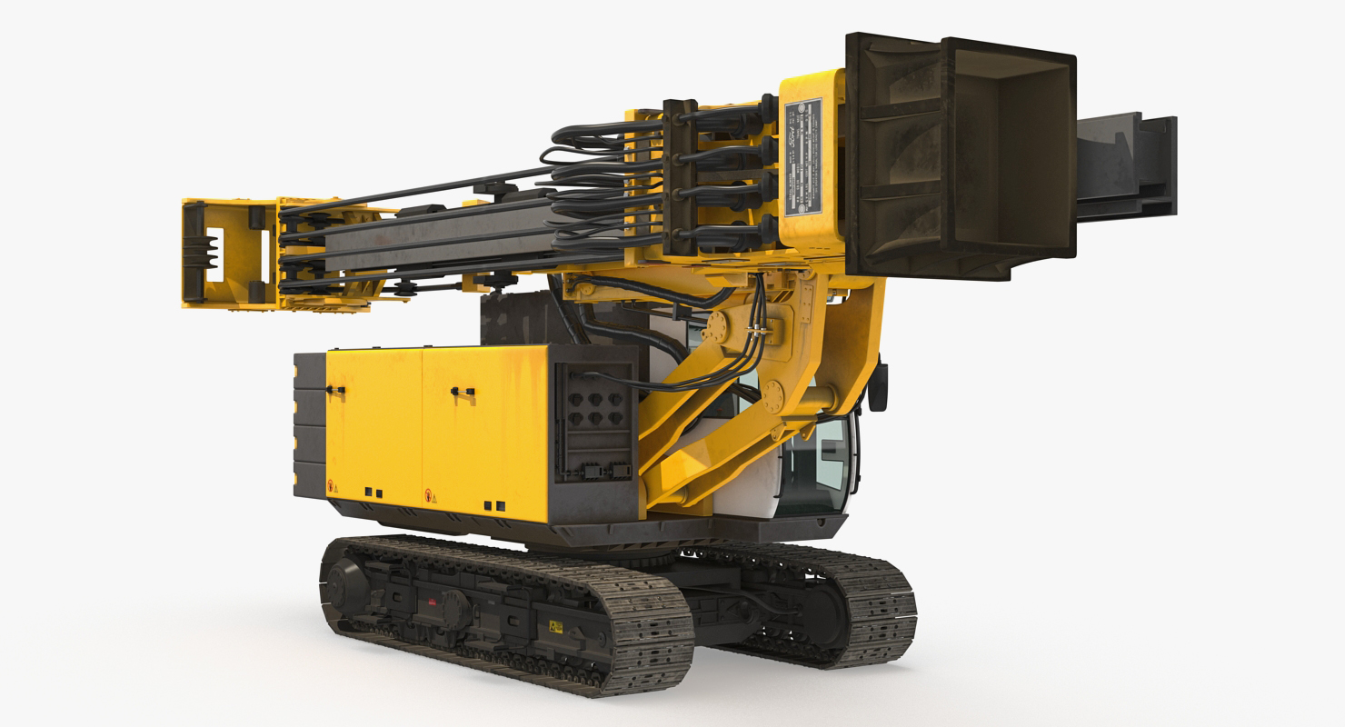 3D model Bauer RG16T Pile Driver Folded
