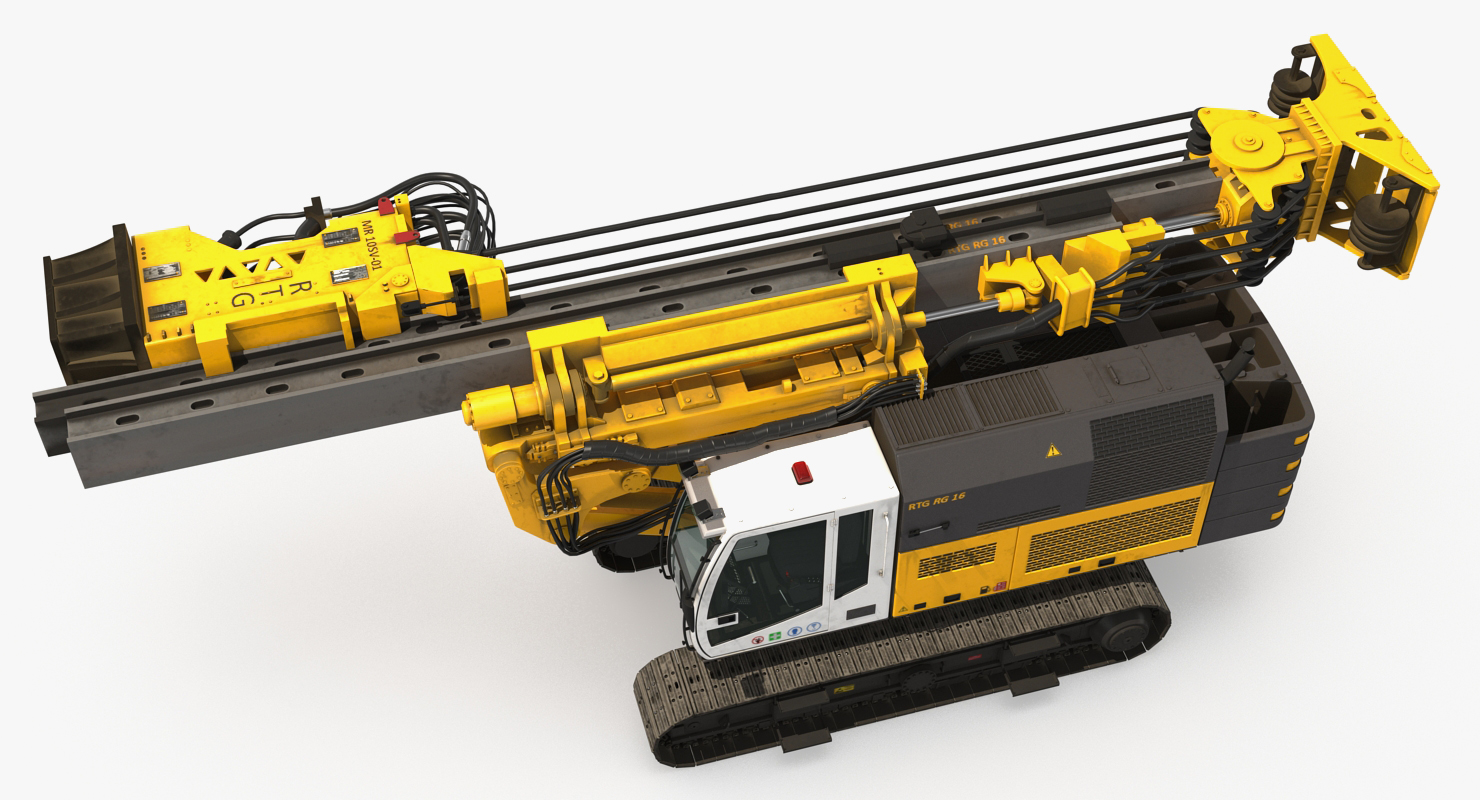 3D model Bauer RG16T Pile Driver Folded