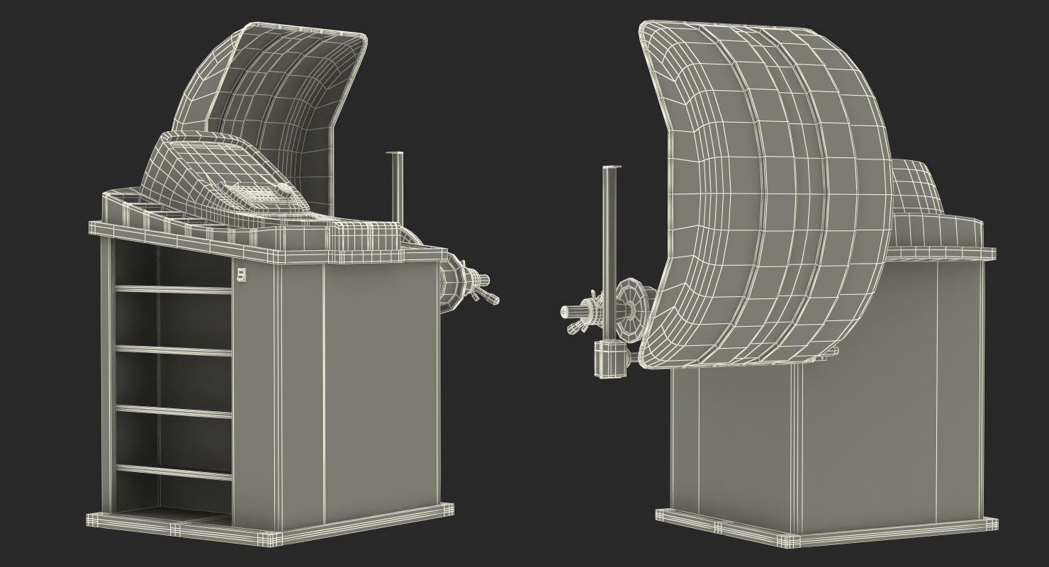 Fully Atomatic Wheel Balancer 3D model
