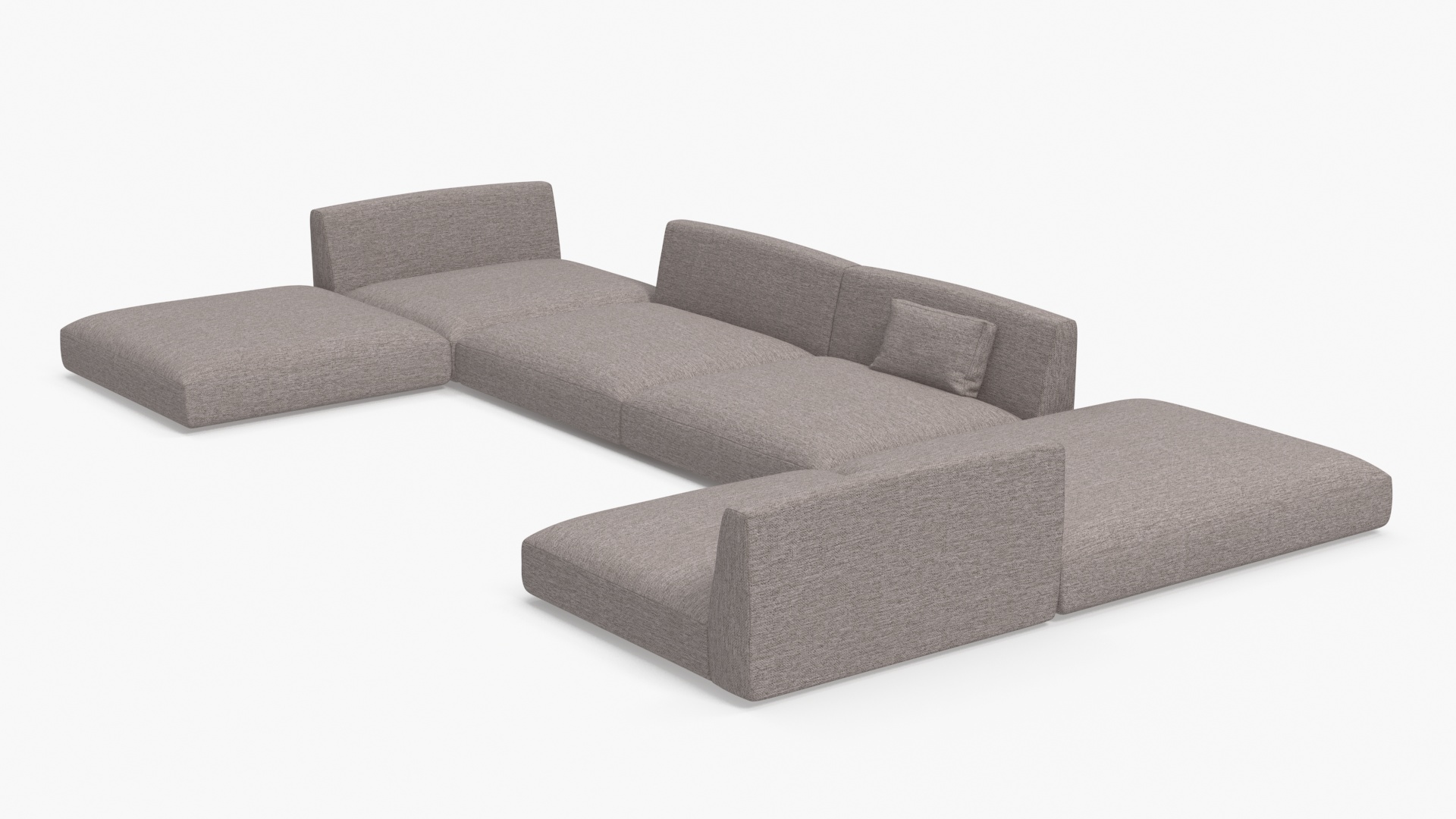 Minimalist Lounge Sofa 3D