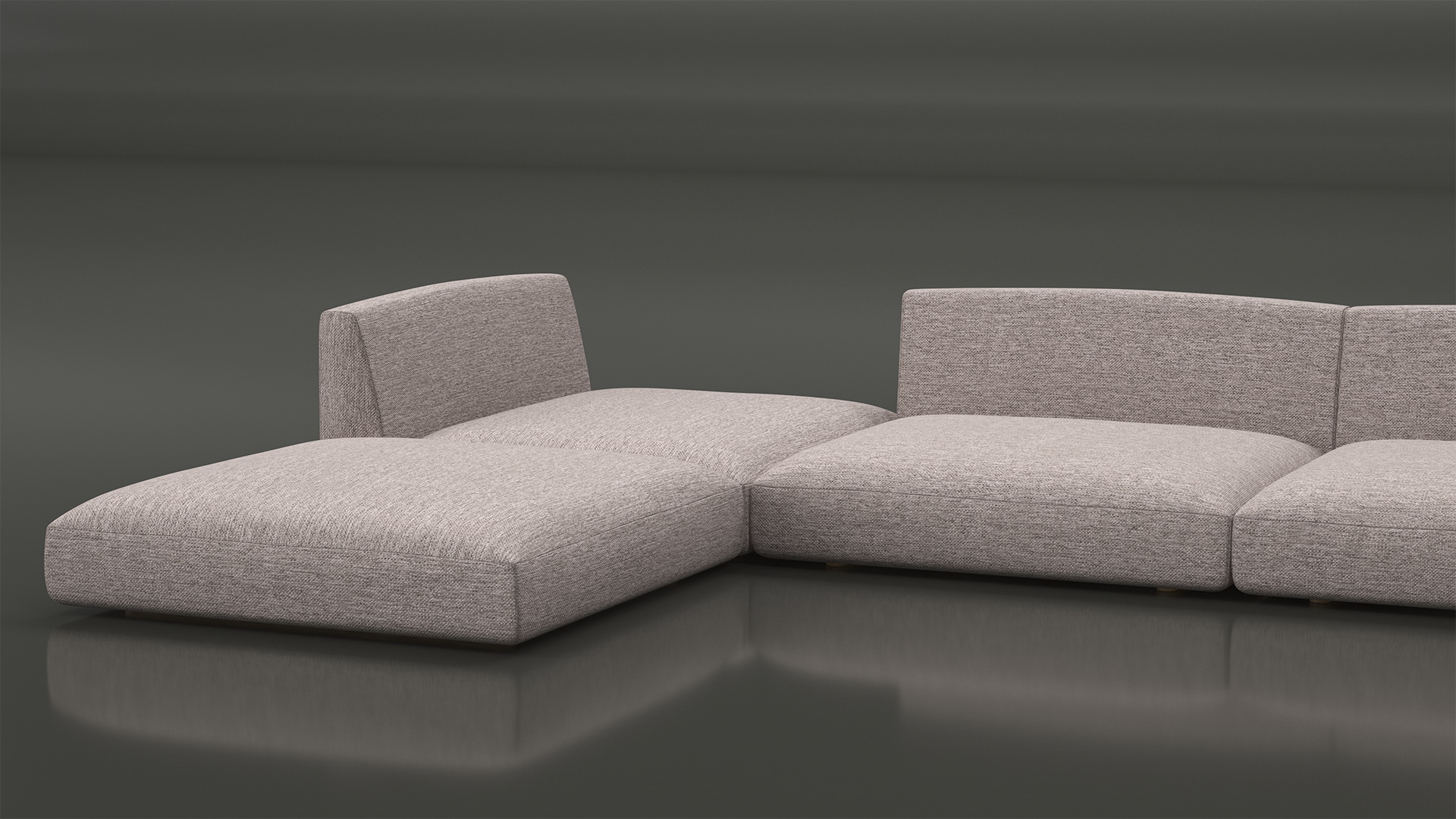 Minimalist Lounge Sofa 3D