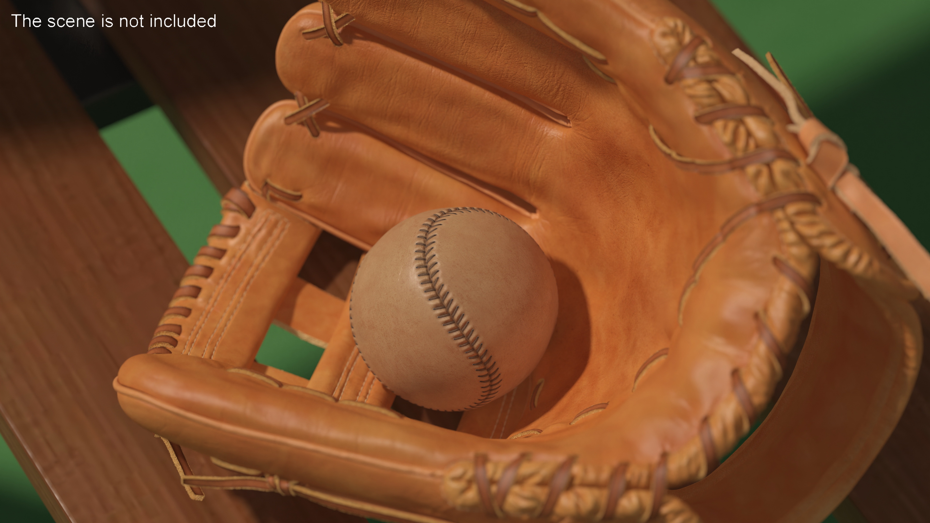 3D Stitched Baseball Ball 1870-1900s model