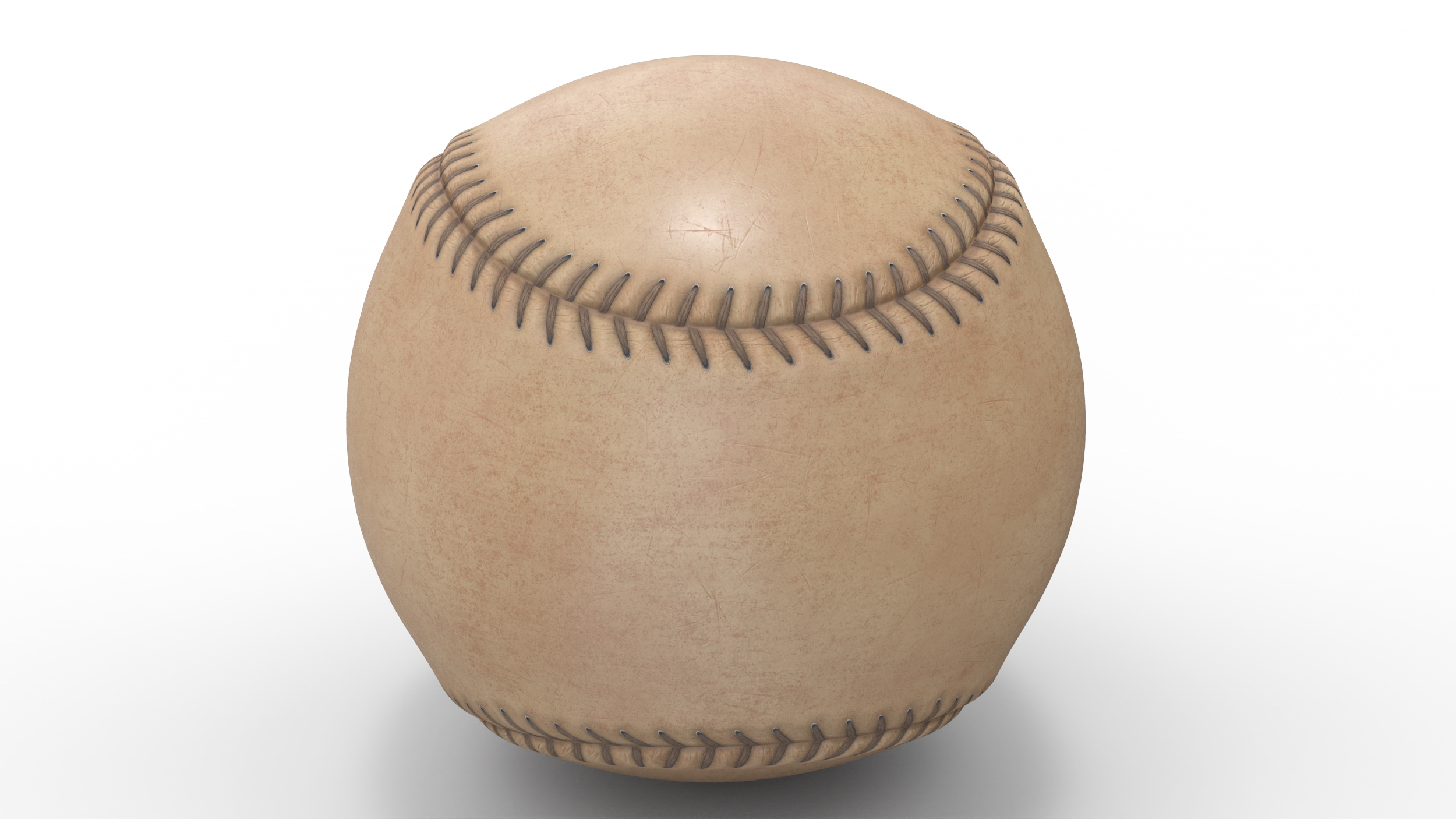 3D Stitched Baseball Ball 1870-1900s model