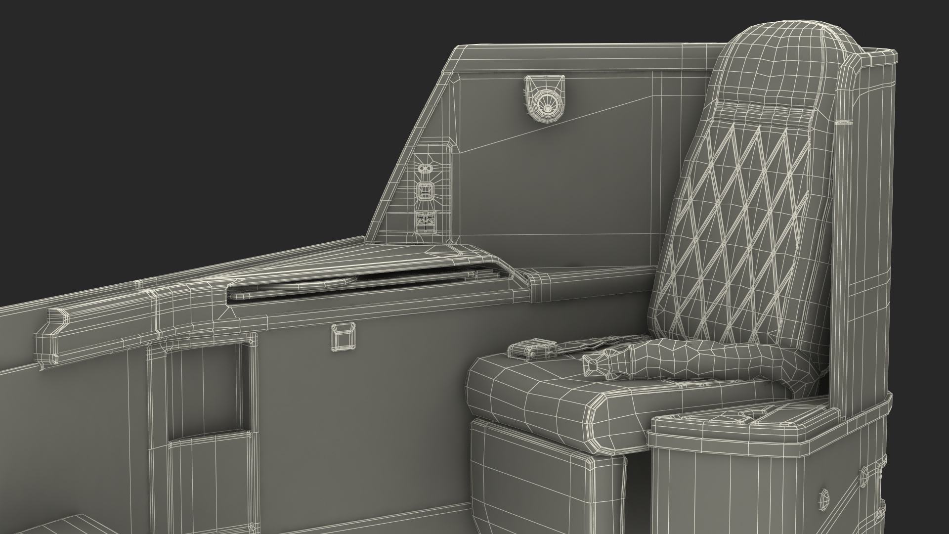 3D Delta Air Lines Airbus A330-300 Business Class Seats Set