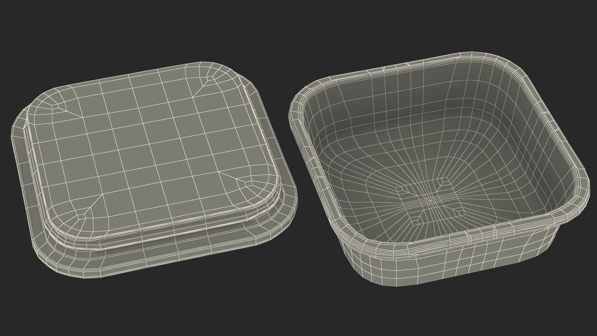 3D model Glass Food Storage Containers with Bamboo Lids Set