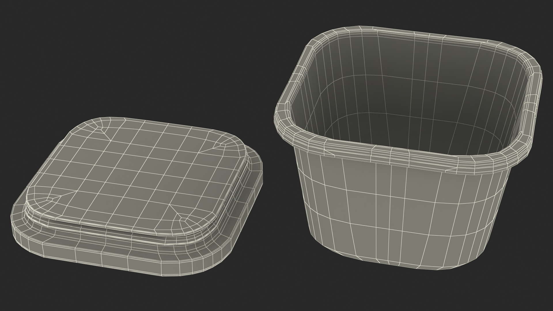 3D model Glass Food Storage Containers with Bamboo Lids Set