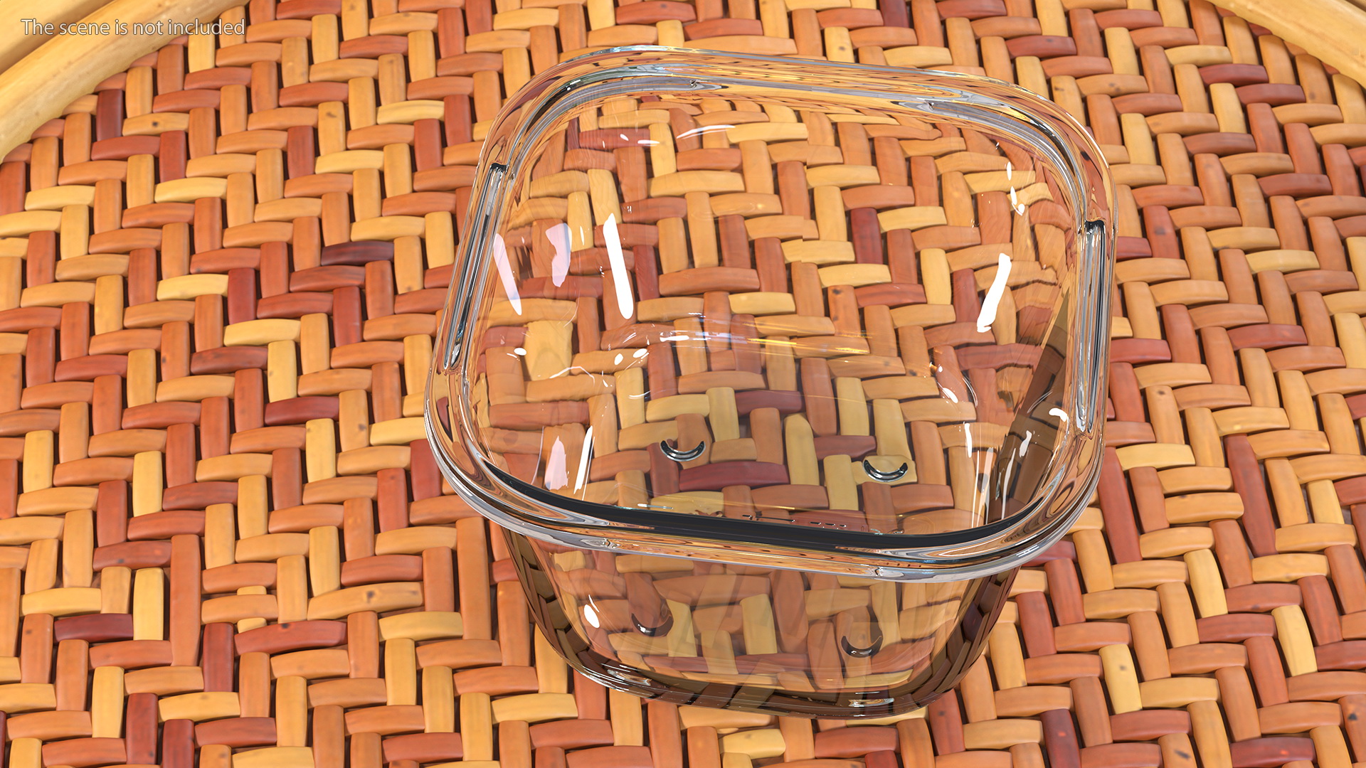3D model Glass Food Storage Containers with Bamboo Lids Set