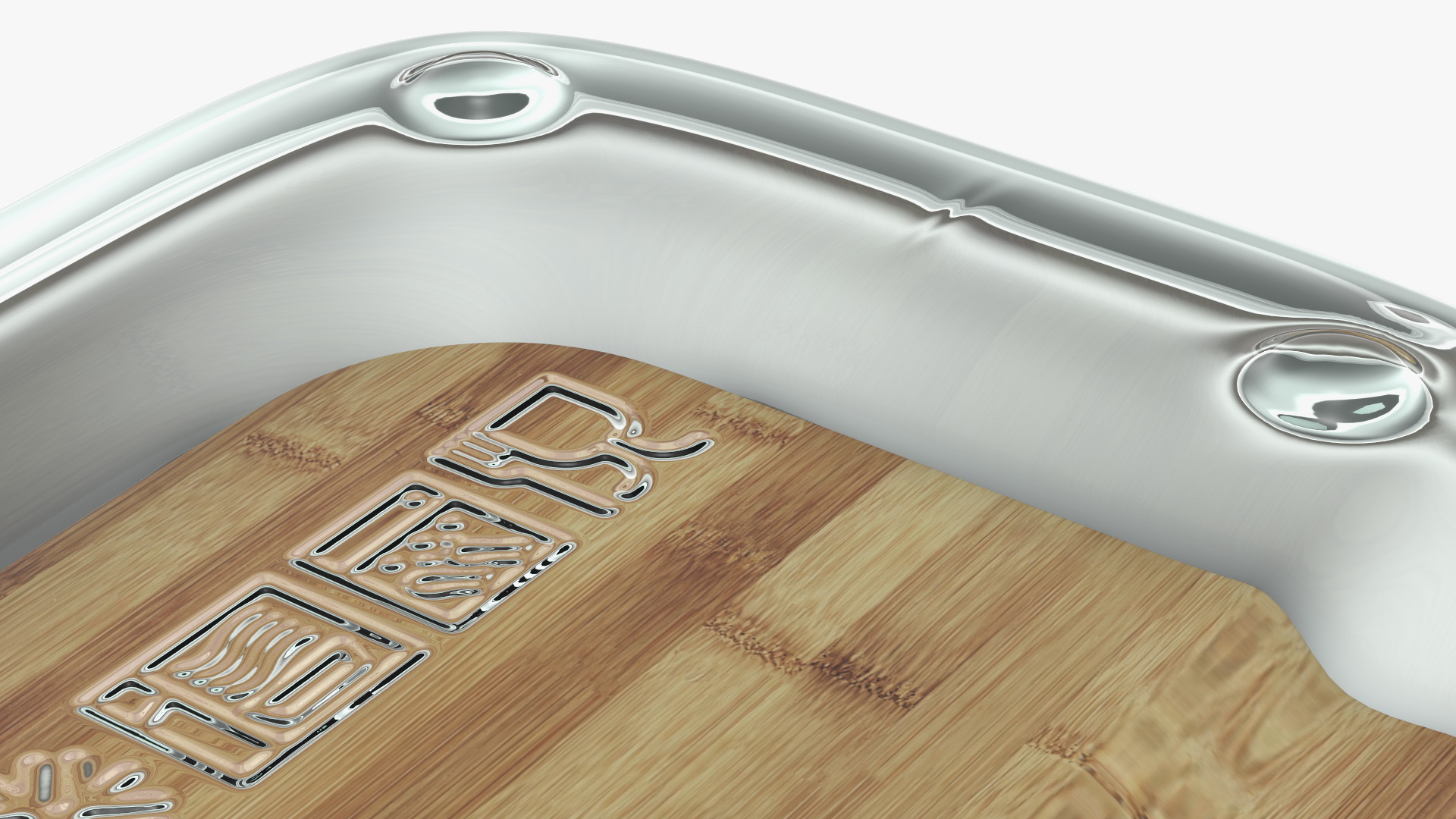 3D model Glass Food Storage Containers with Bamboo Lids Set