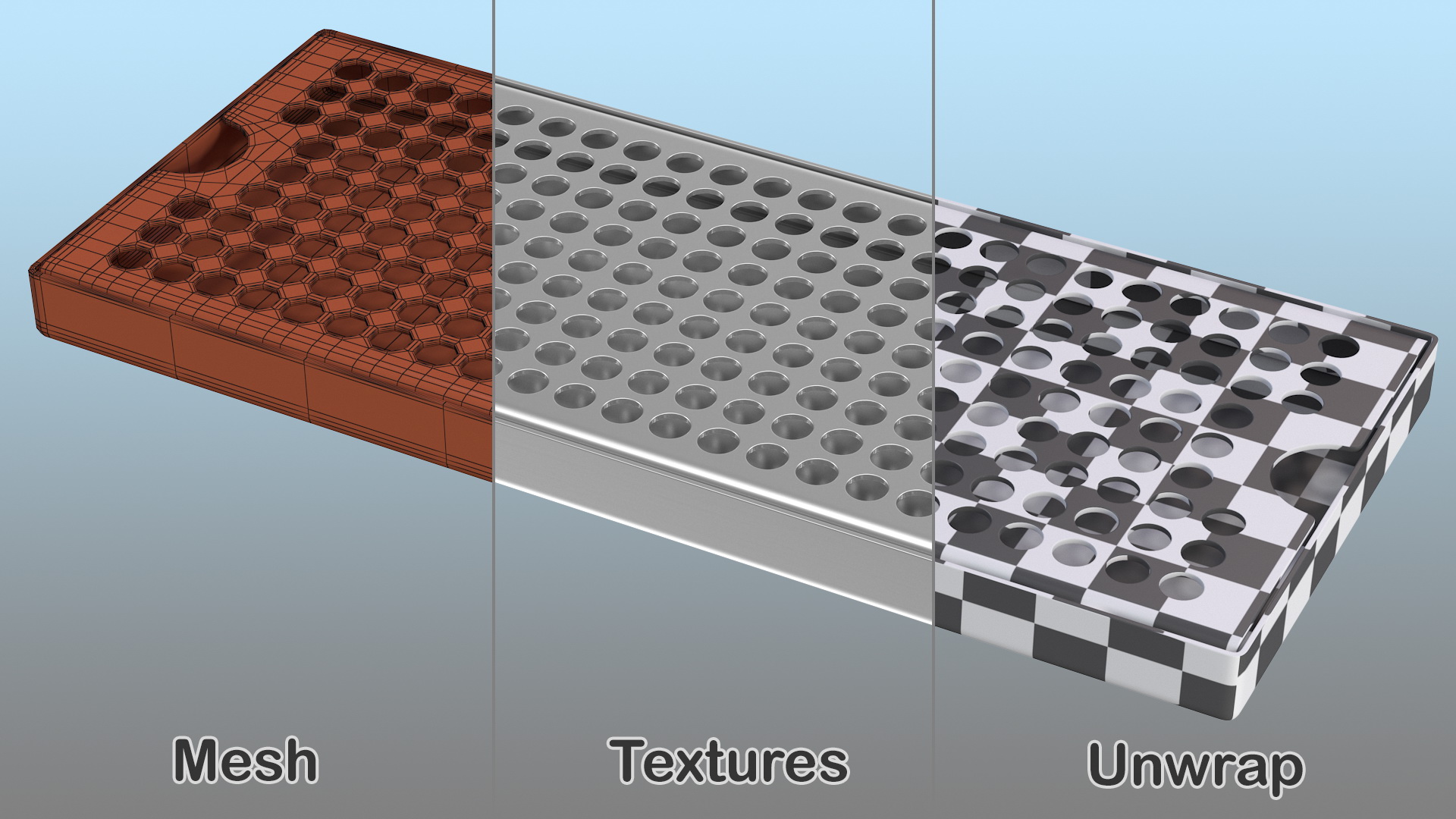 3D model Stainless Steel Drip Tray