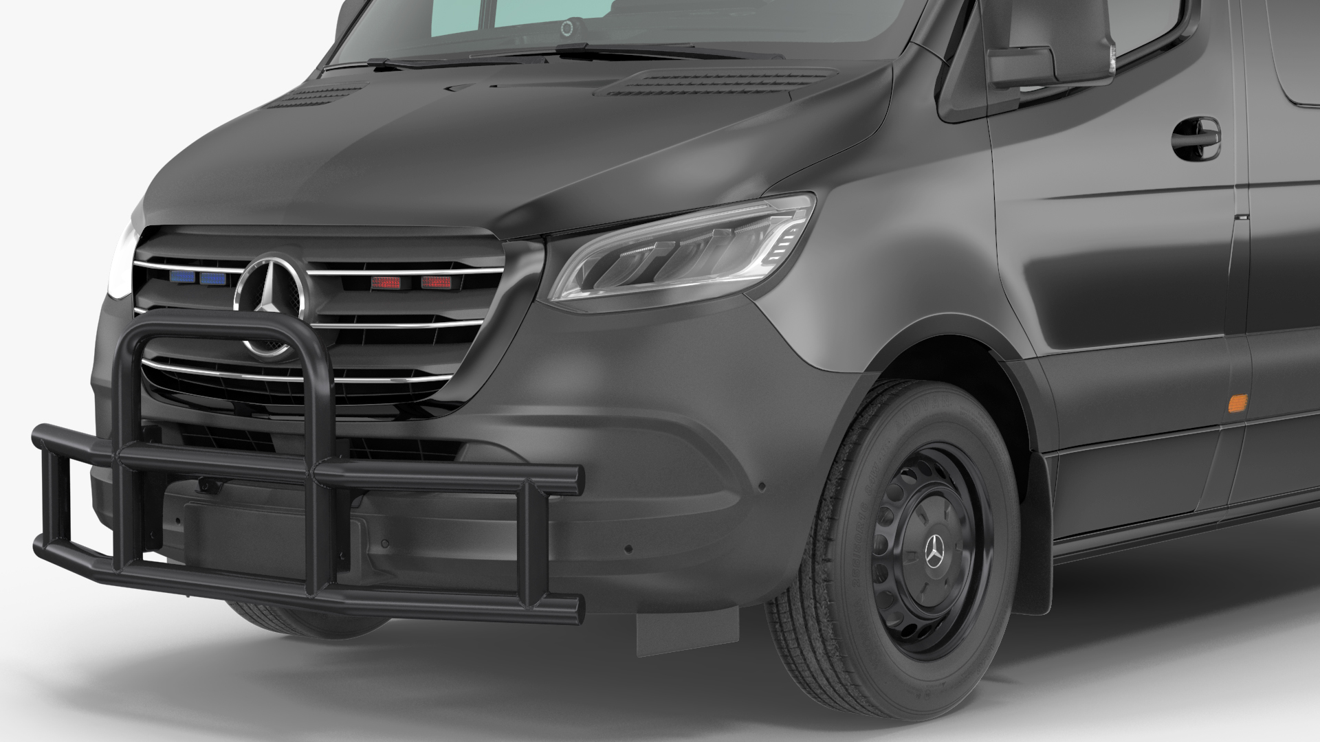 SWAT Van Bulletproof Mercedes 3D model