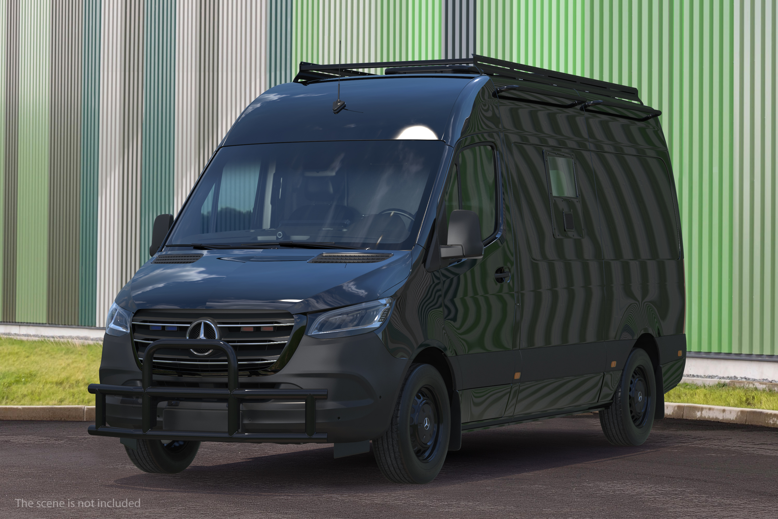 SWAT Van Bulletproof Mercedes 3D model