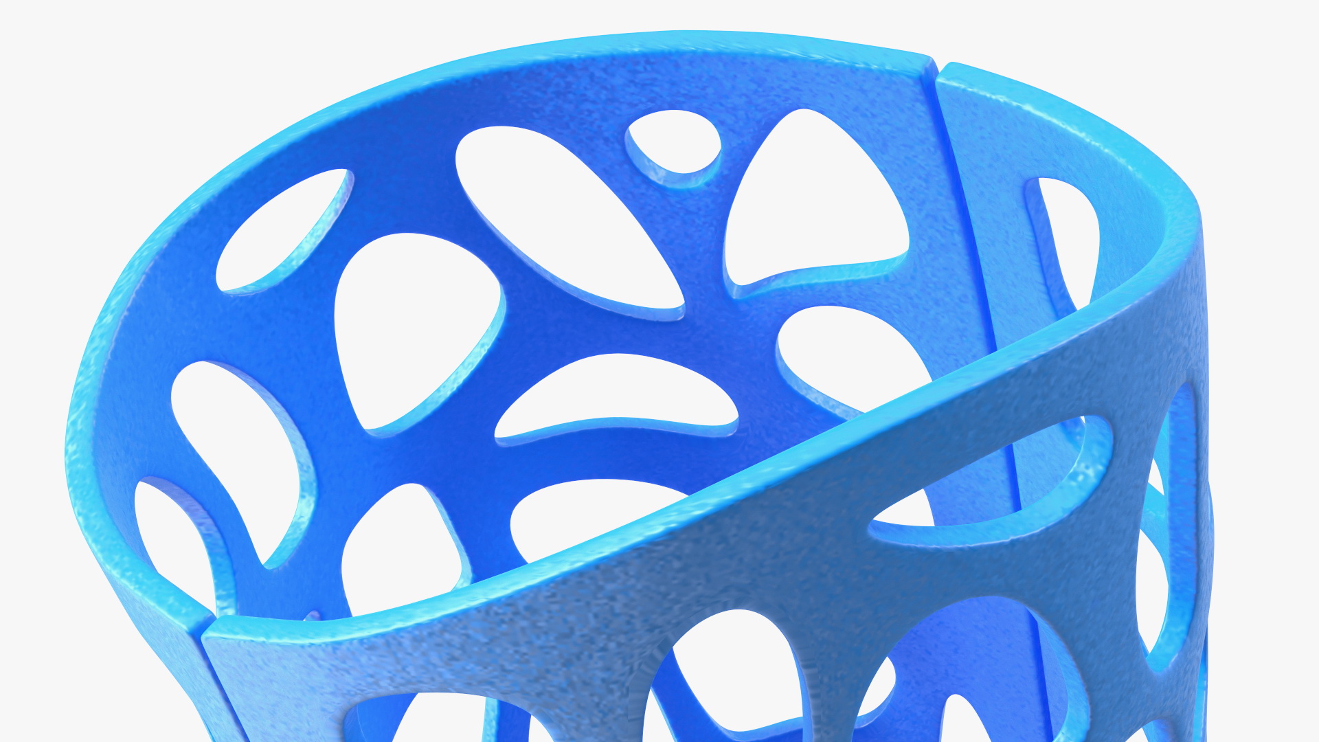 3D 3D-Printed Orthopedic Cast Hand Blue