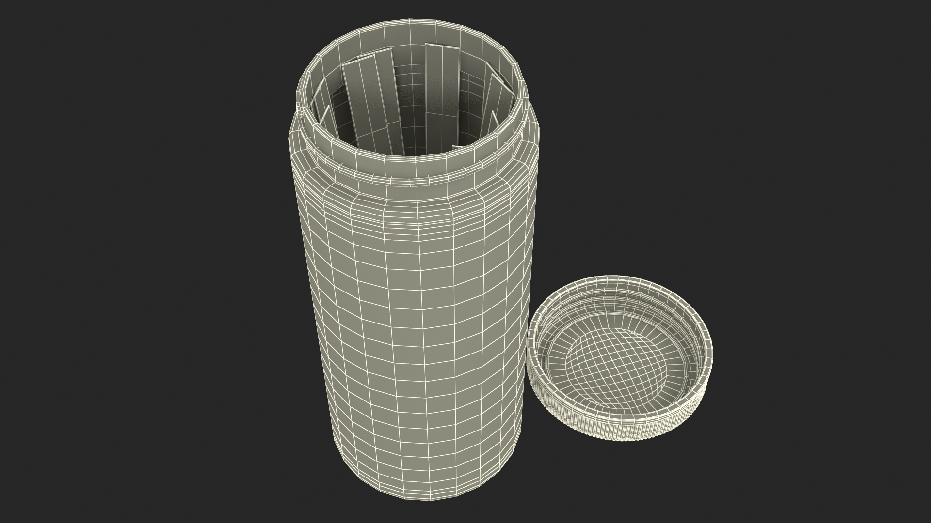 JNV Direct Chlorine Pool Water Tests Jar Opened 3D