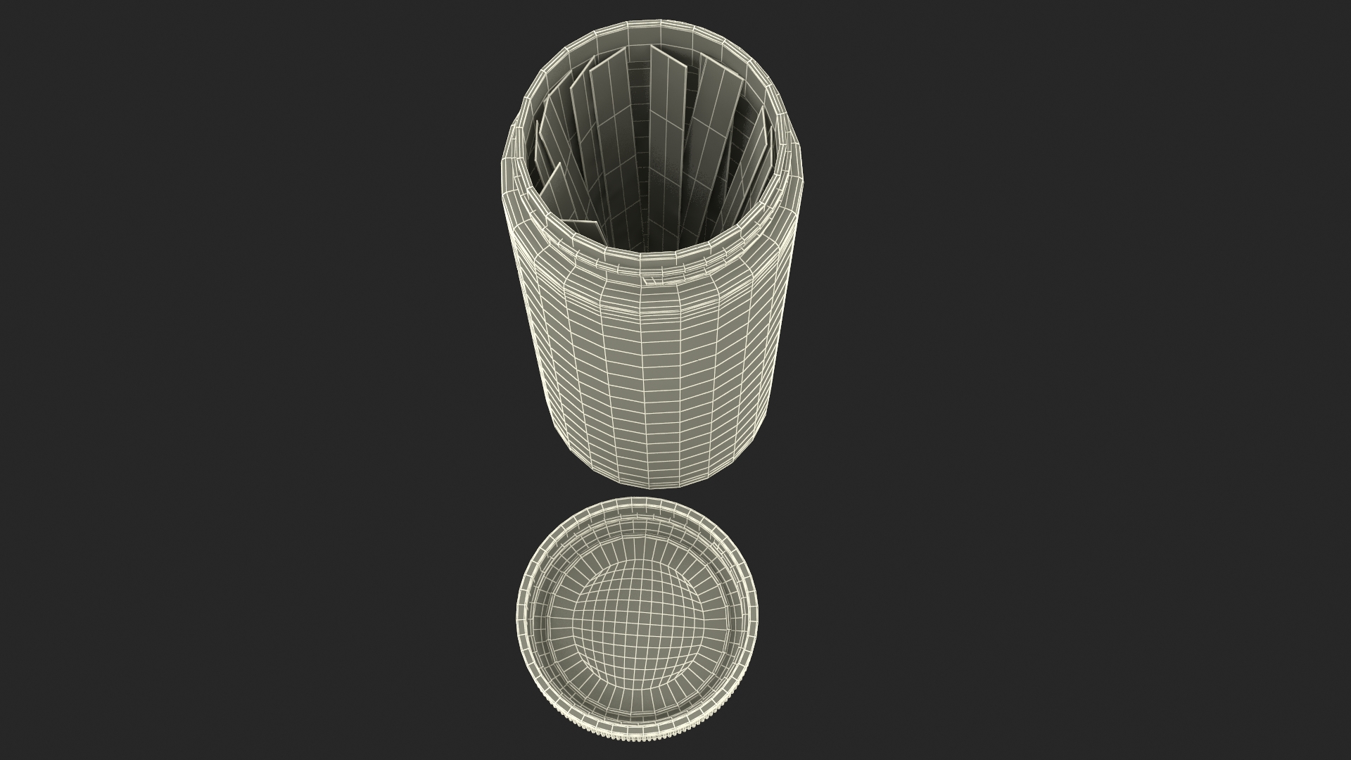 JNV Direct Chlorine Pool Water Tests Jar Opened 3D