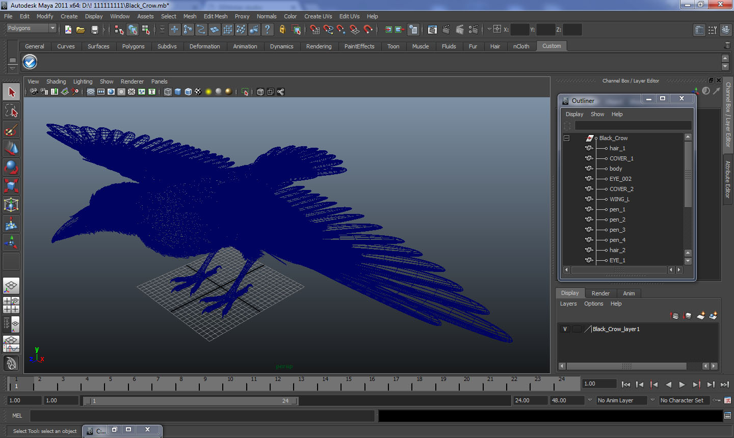 3D model Black Crow