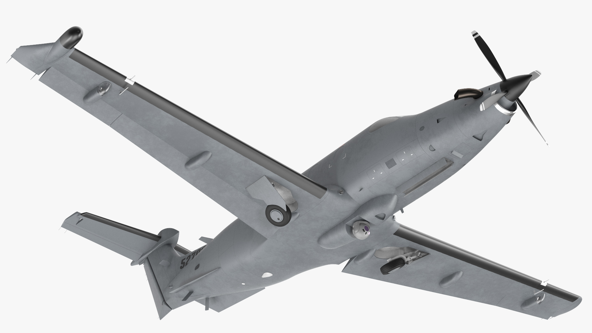 Pilatus U 28A USAF Aircraft Rigged 3D model