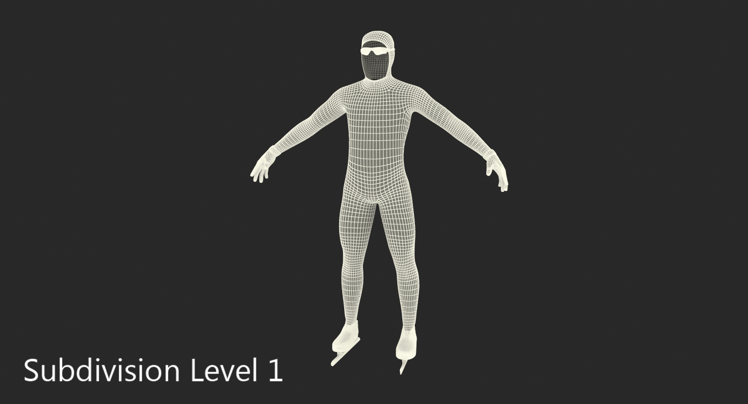 Speed Skater Suit 3D
