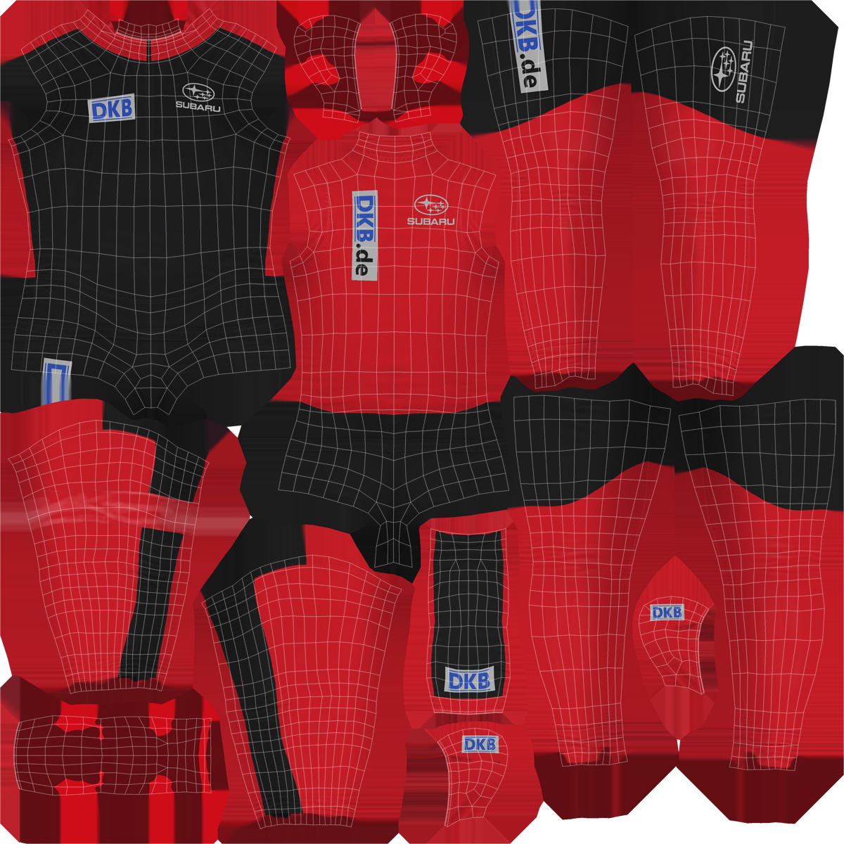 Speed Skater Suit 3D