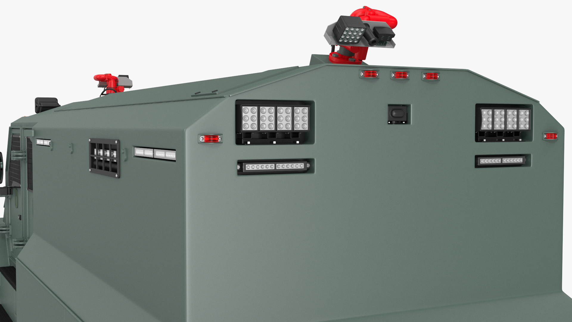 3D Riot Control Vehicle Green